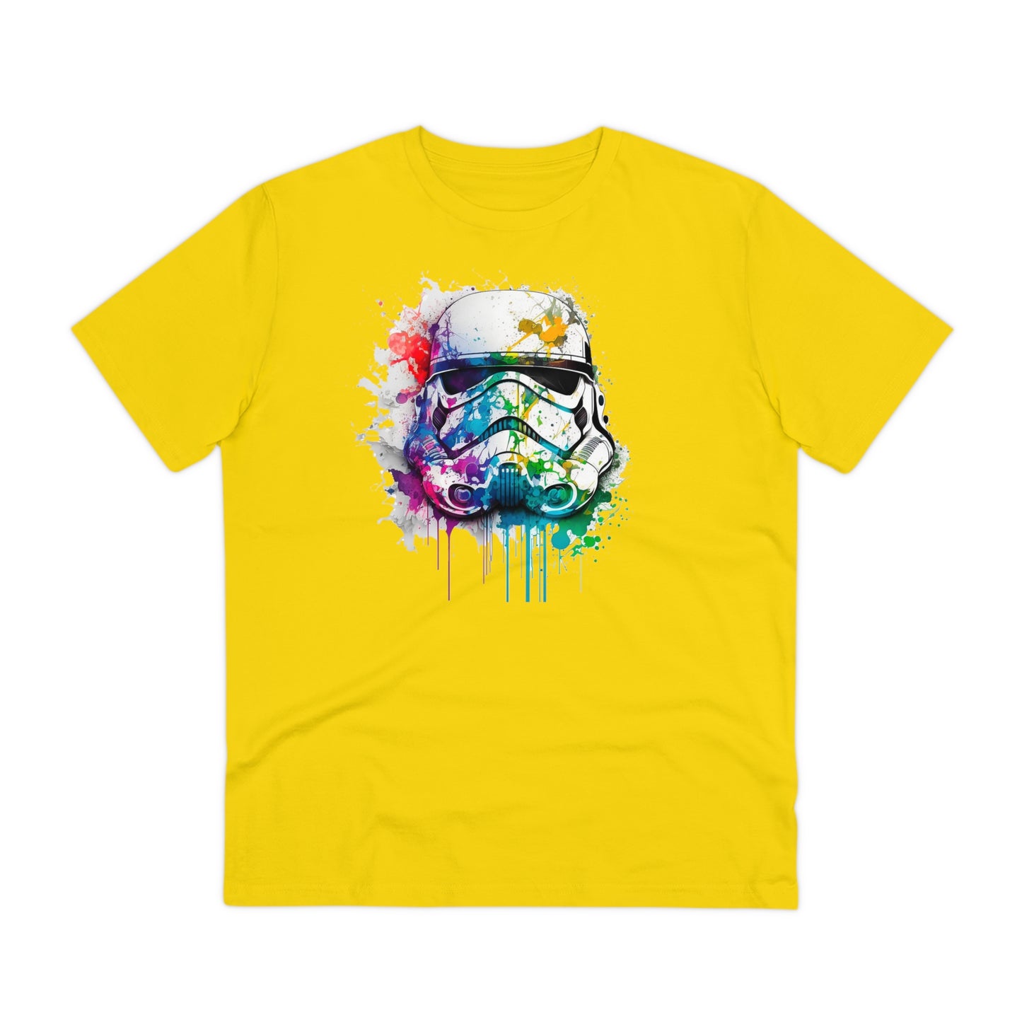 Storm Trooper in Watercolor Style Organic Unisex T-Shirt - Add Some Unique and Eco-Friendly Style to Your Wardrobe