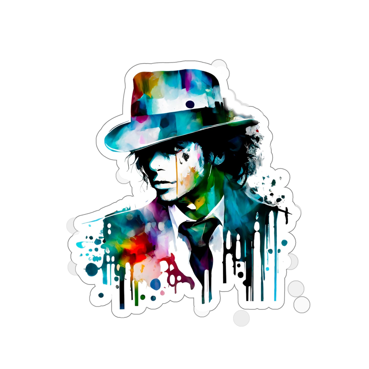 Michael Jackson Transparent Sticker - Add Some Pop and Iconic Style to Your Tech