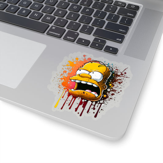 Homer Simpson Sticker - Add Some Fun and Unique Style to Your Tech