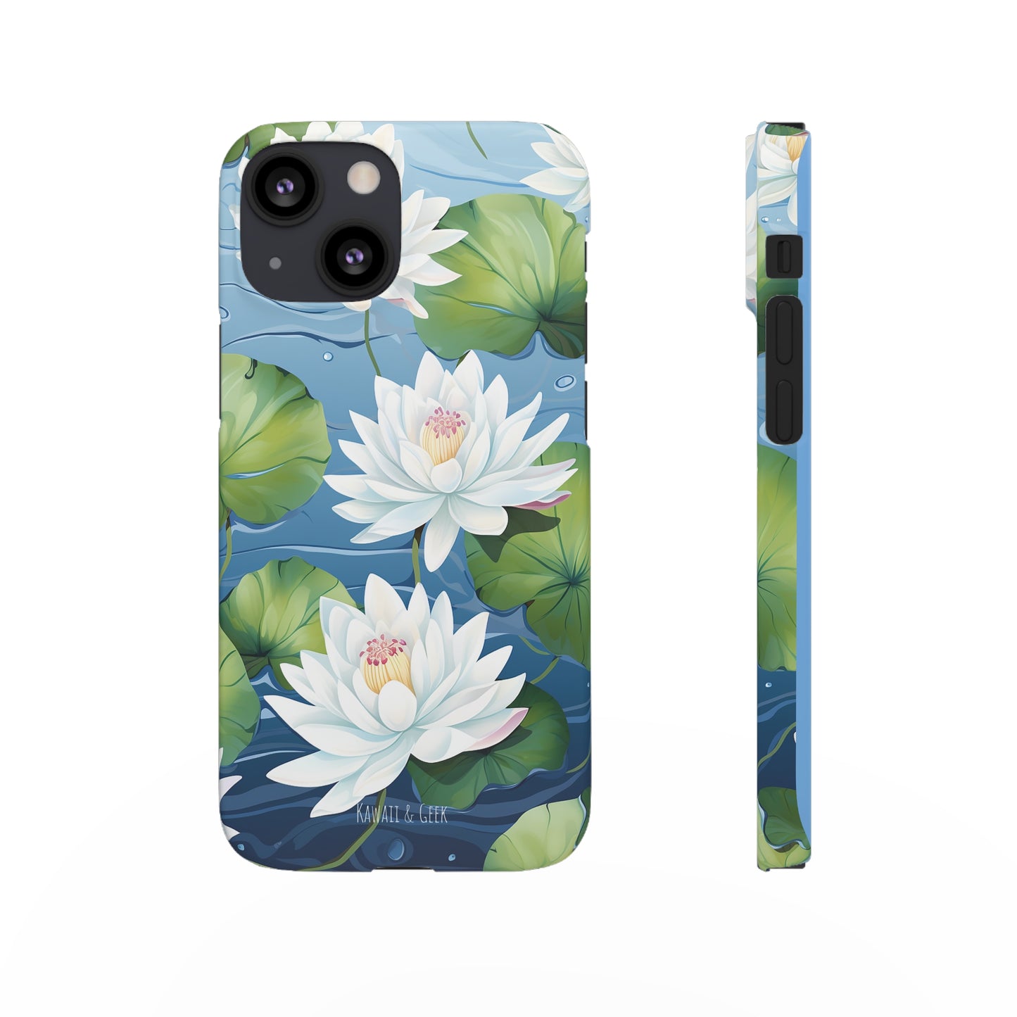 Elegant Water Lilies: Premium Phone Case