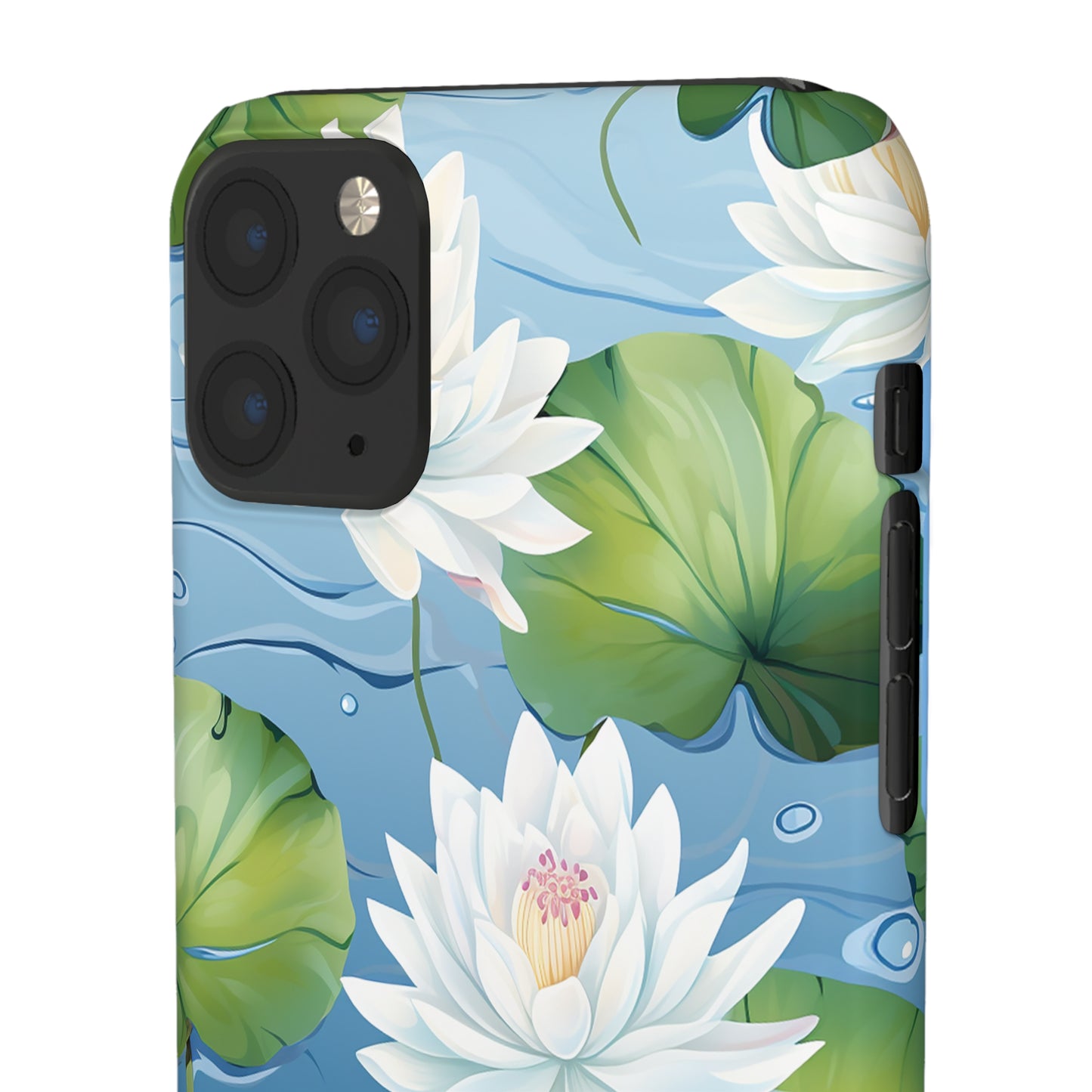Elegant Water Lilies: Premium Phone Case