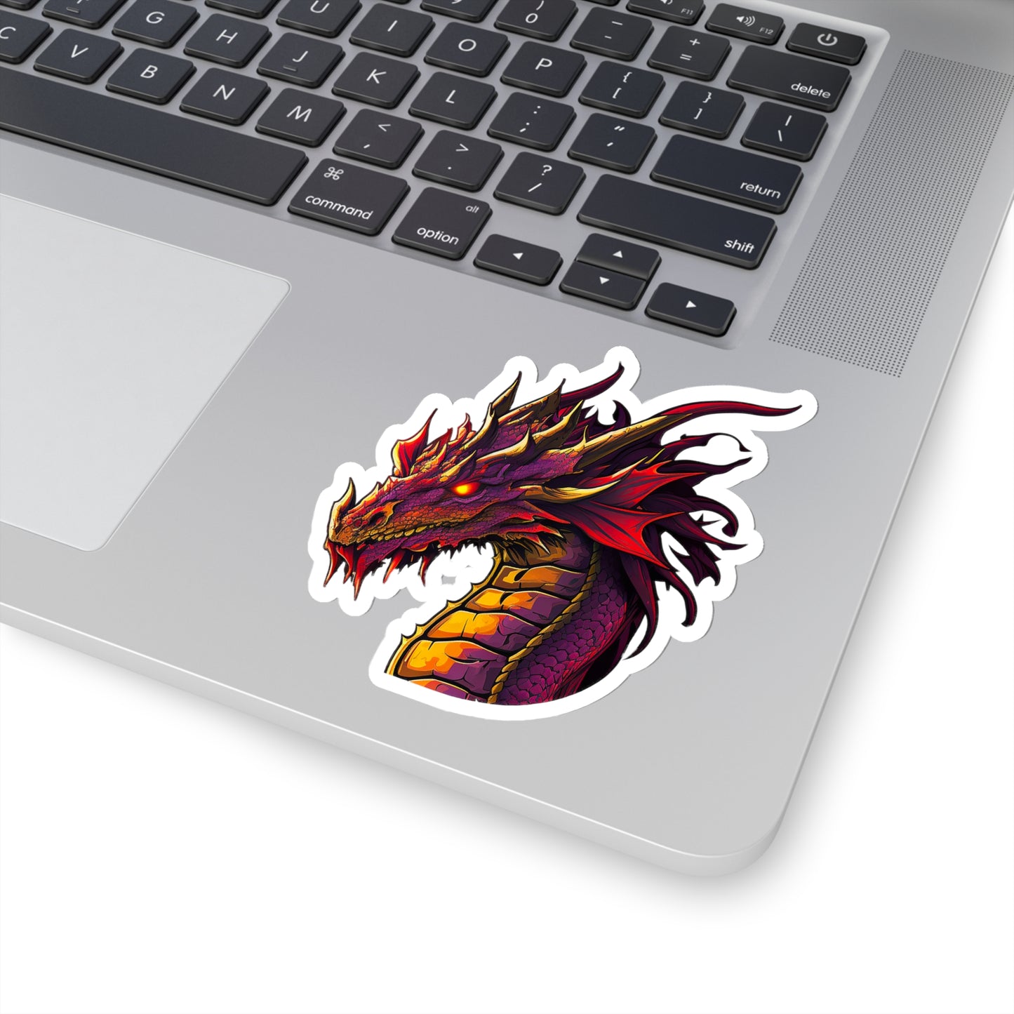 Mighty Red Dragon Sticker - Add Some Mythical and Powerful Style to Your Tech