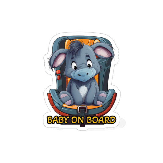 Baby on Board car Sticker - Eeyore - Whimsical Companion Onboard