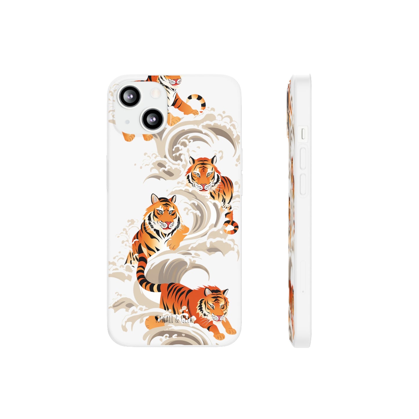 Elegant Chinese Ink Tiger Flexi Phone Case