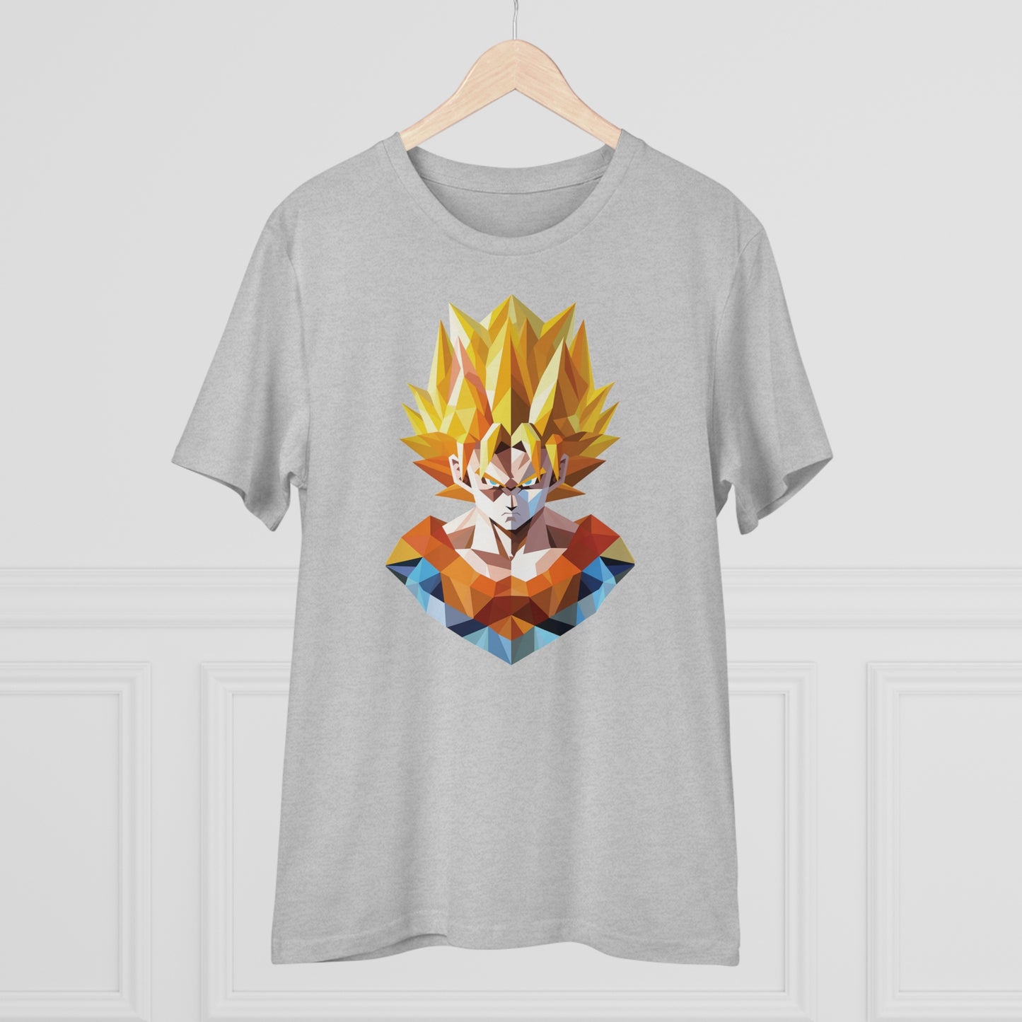 San Goku Super Saiyan Polygonal T-Shirt - Embrace Legendary Power