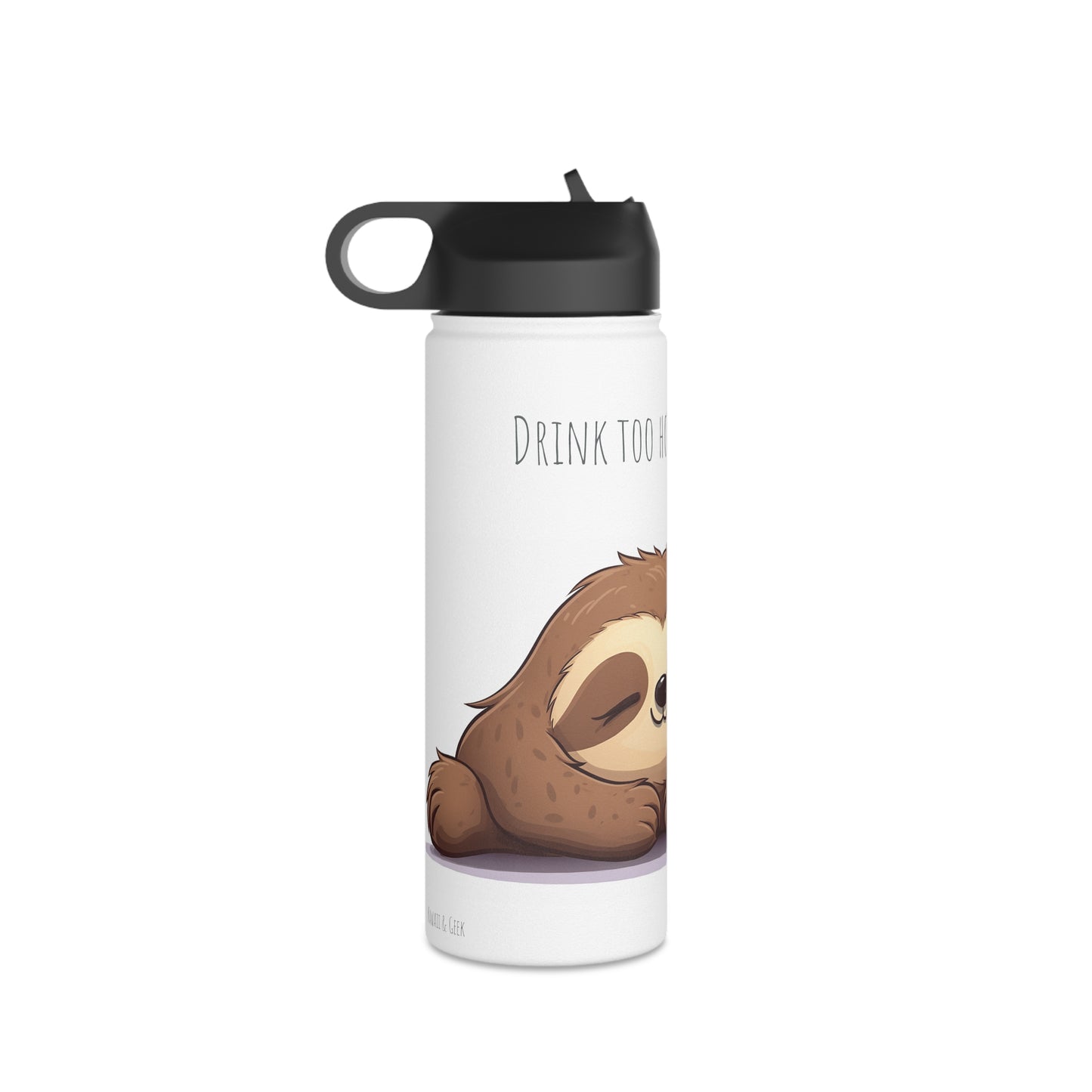 Lazy Sloth Stainless Steel Bottle: Cool & Cozy