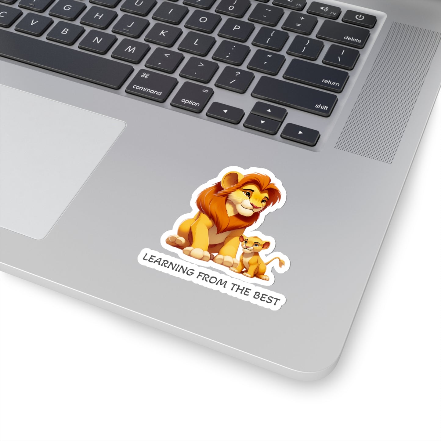 Learning from the Best - Father's Day Sticker - Celebrate the Bond with Cute Mufasa and Simba
