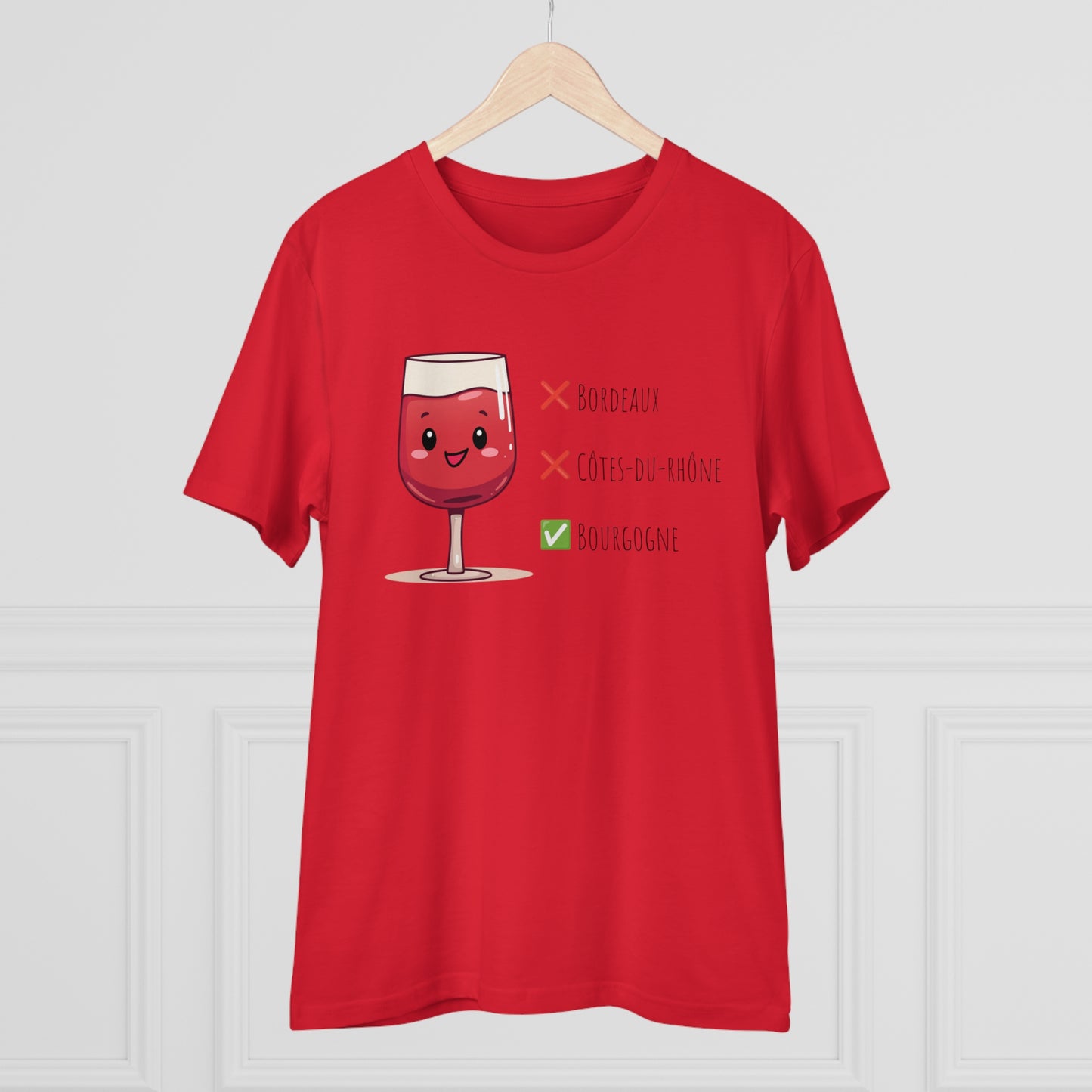 Eco-Friendly 'Bourgogne Wine Wins' T-Shirt - Wine Region Vote, Unisex"