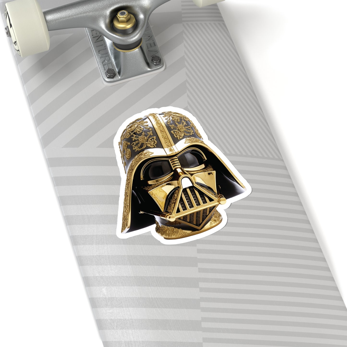 Gold Darth Vader Sticker - Unleash Imperial Grandeur - Star Wars