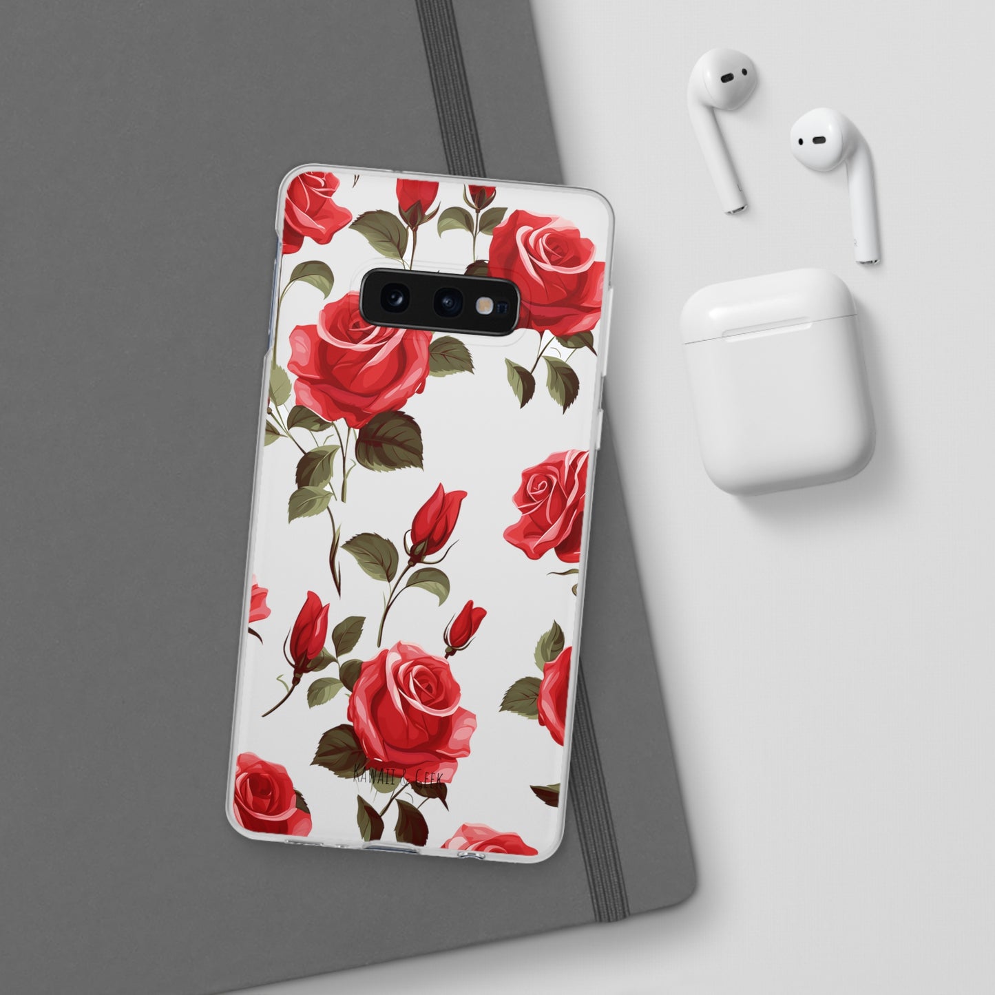 Delicate Rose Flexi Transparent Phone Case