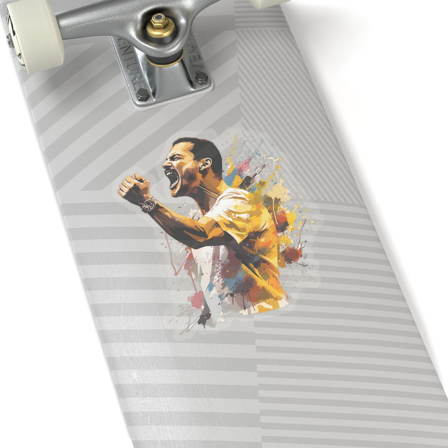 Freddie Mercury Watercolor Tribute Sticker