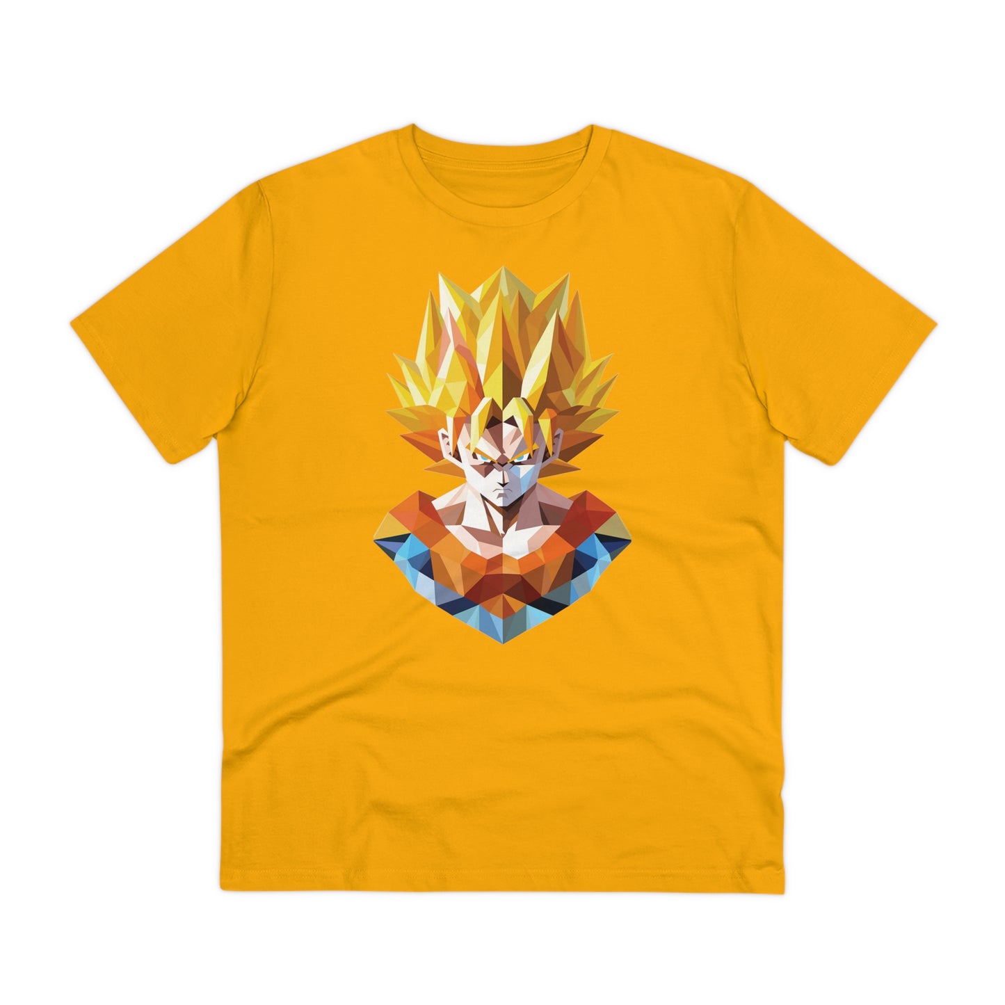 San Goku Super Saiyan Polygonal T-Shirt - Embrace Legendary Power