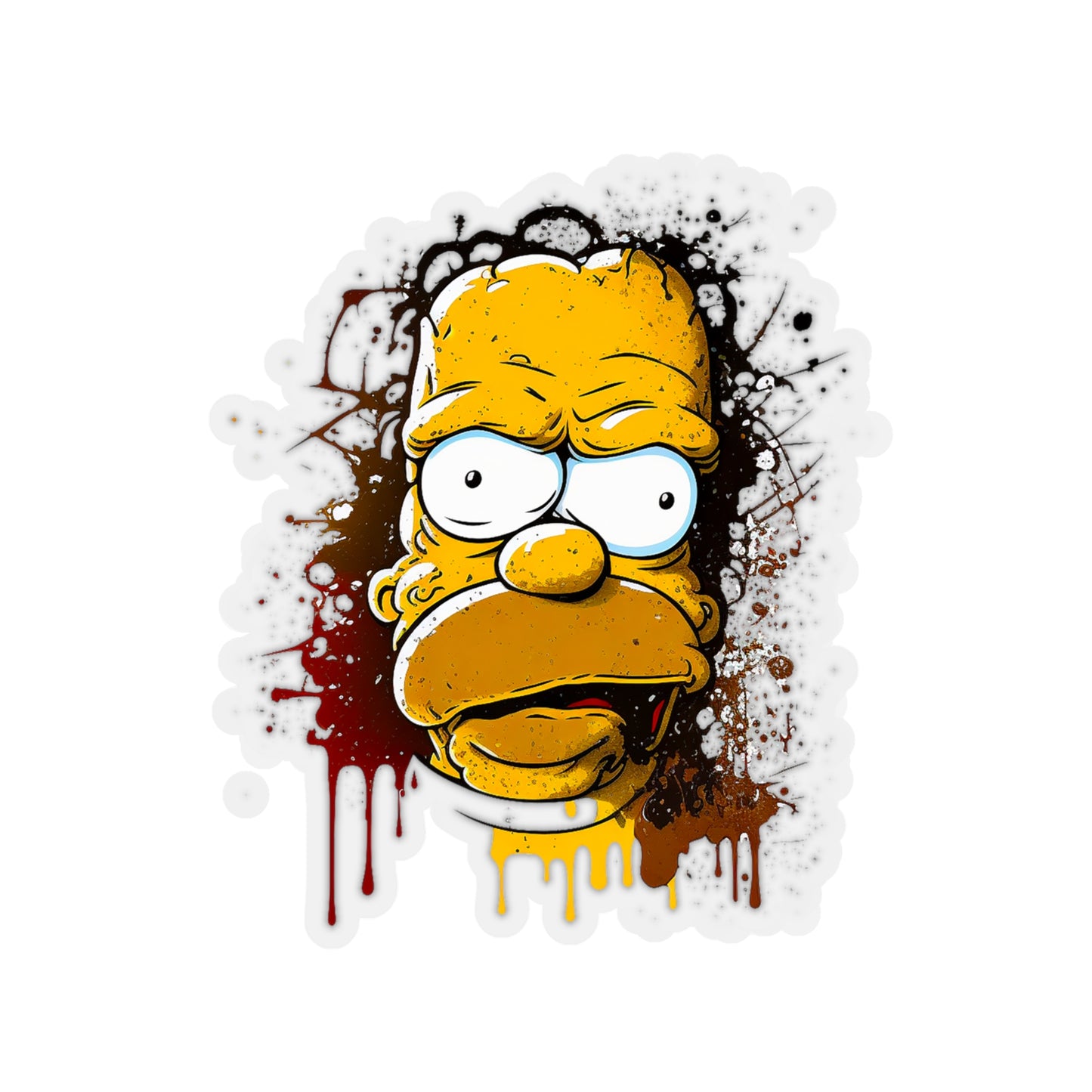 Homer Simpson Sticker - Add Some Fun and Unique Style to Your Tech