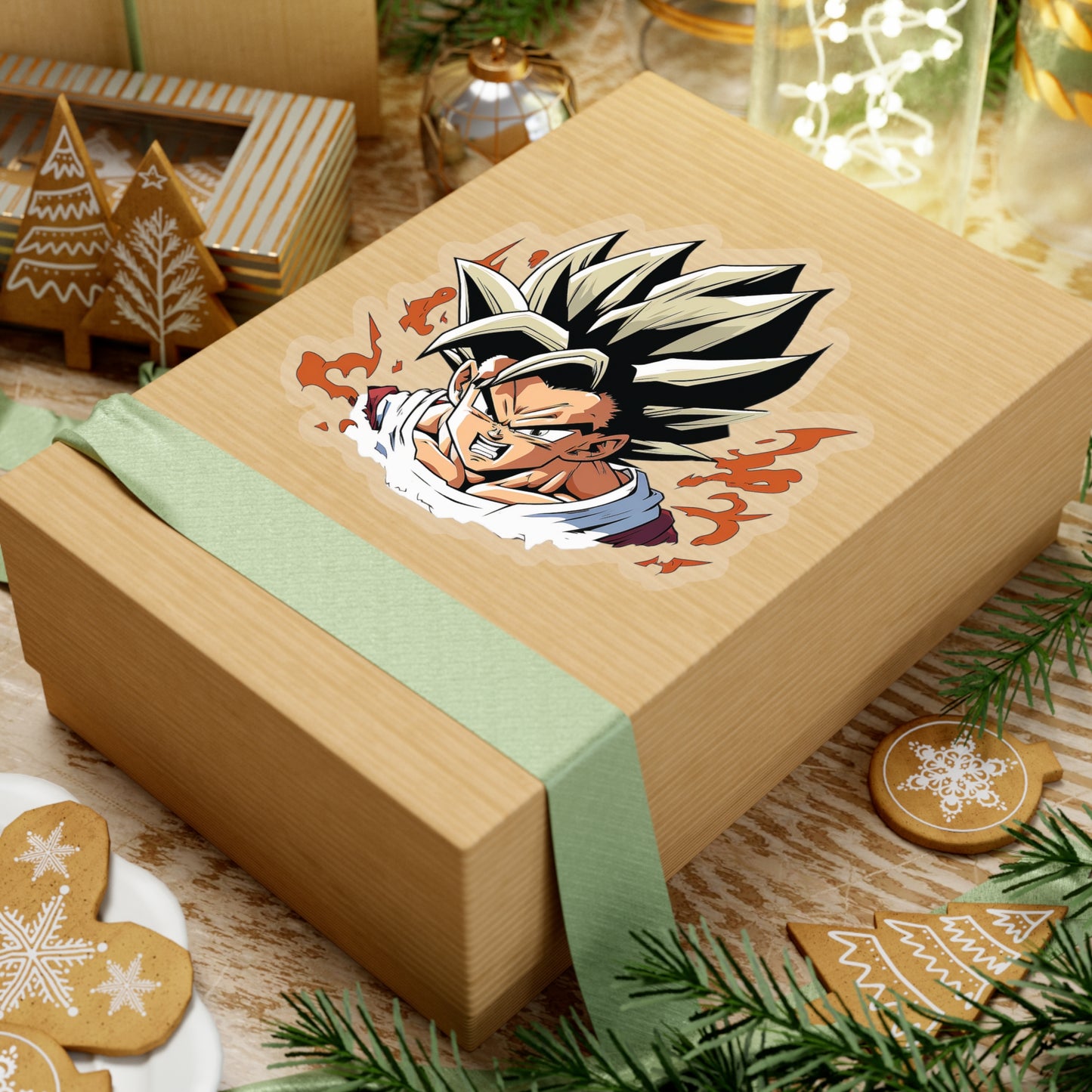 San Goku Sticker - Add Some Powerful and Intense Style to Your Tech - Dragon Ball
