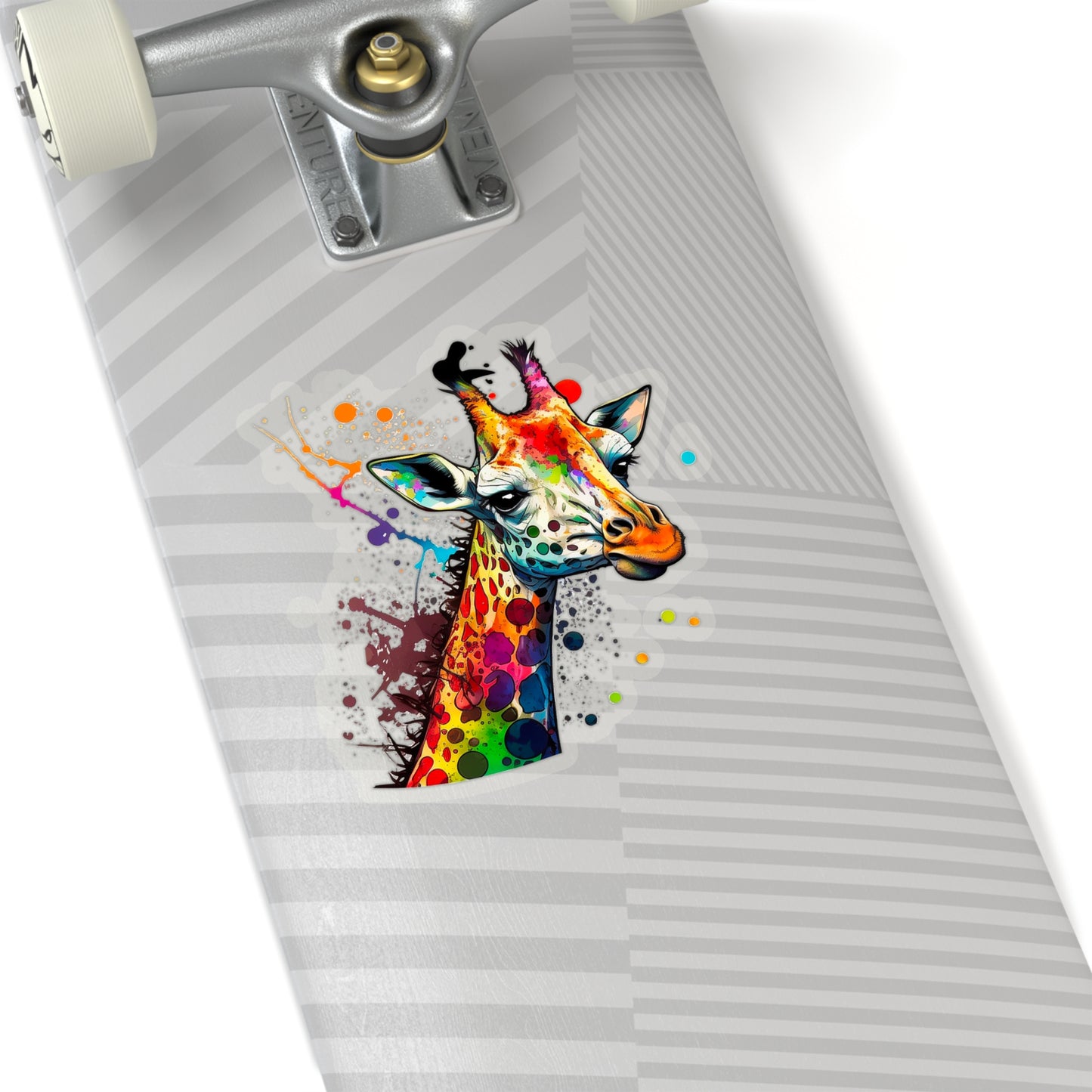 Giraffe Sticker - Add Some Pop-Art and Watercolor Style to Your Tech