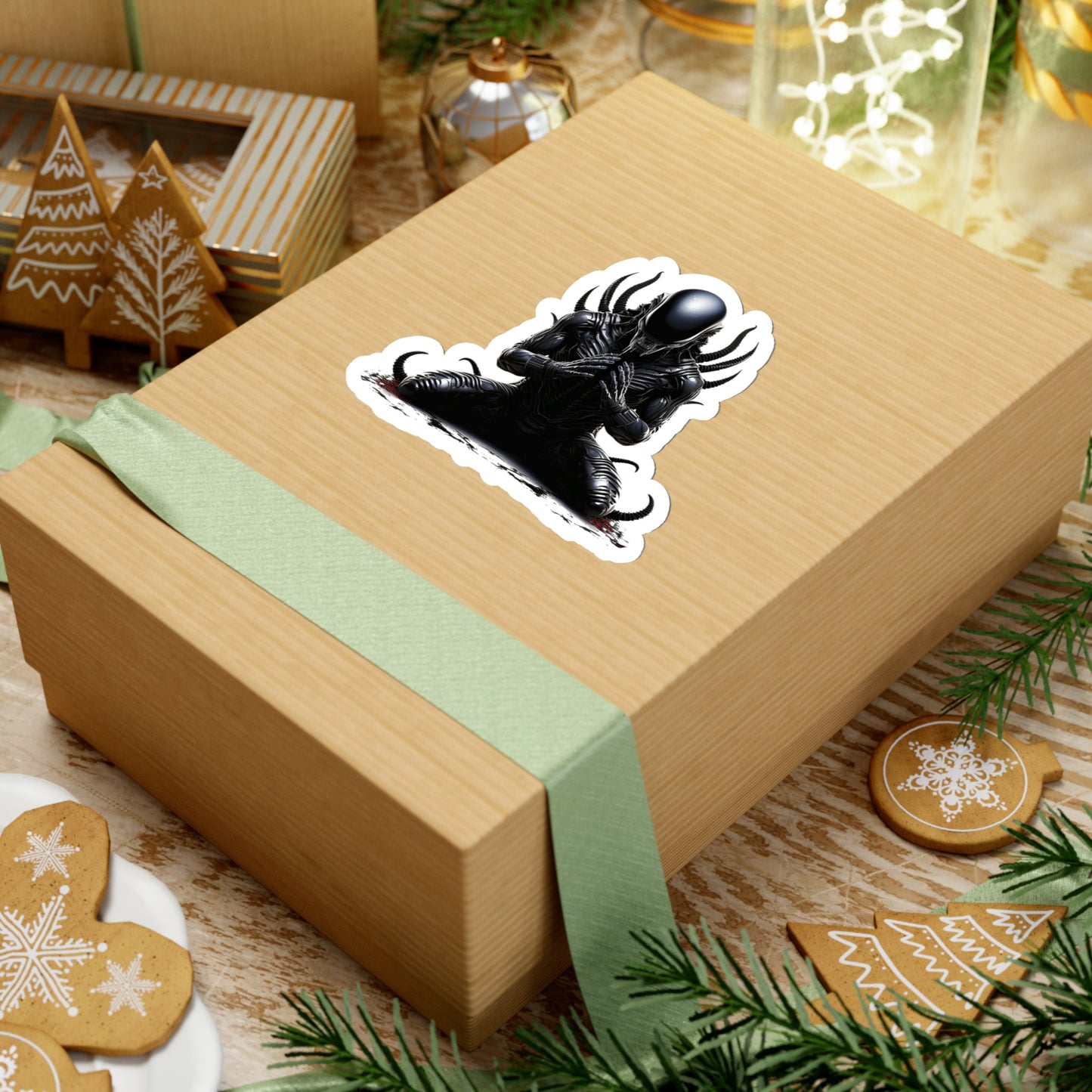 Zen Alien Xenomorph sticker - Premium Halloween Sticker