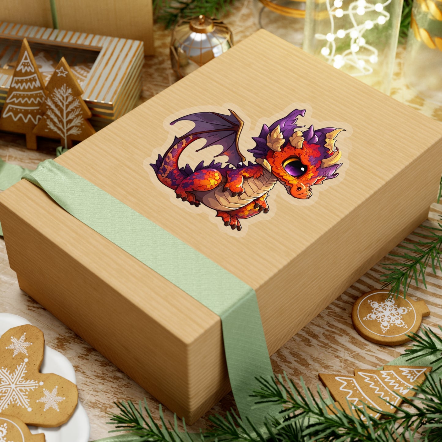 Kawaii Red Dragon Sticker - Add Some Cute and Unique Style to Your Tech