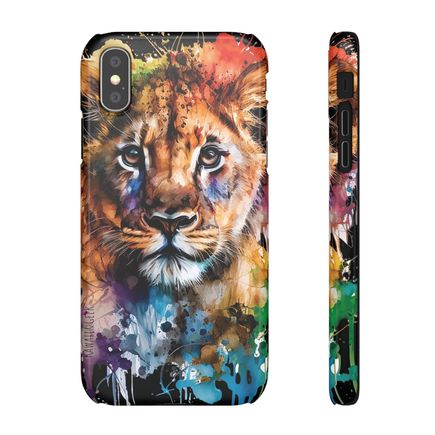 Phone Case Watercolor Lion Cub