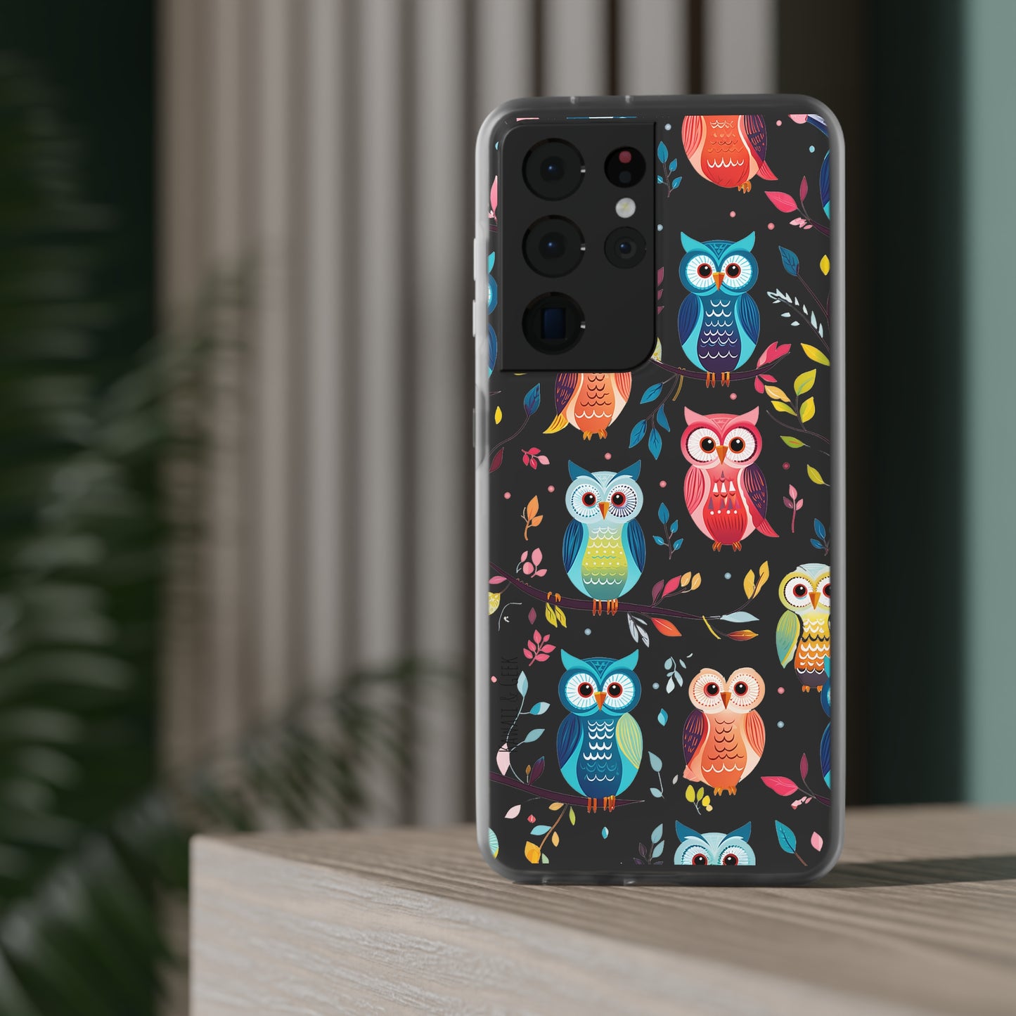 Whimsical Owl Flexi and Transparent Phone Case