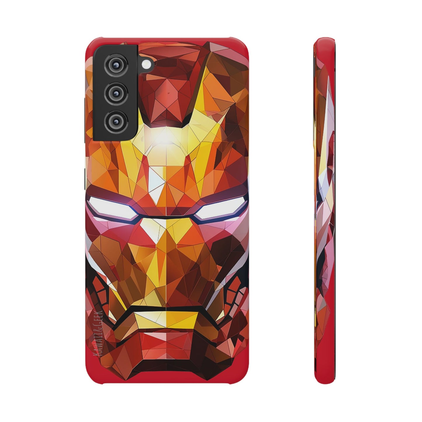 Phone Case - Iron Man helmet polygonal style