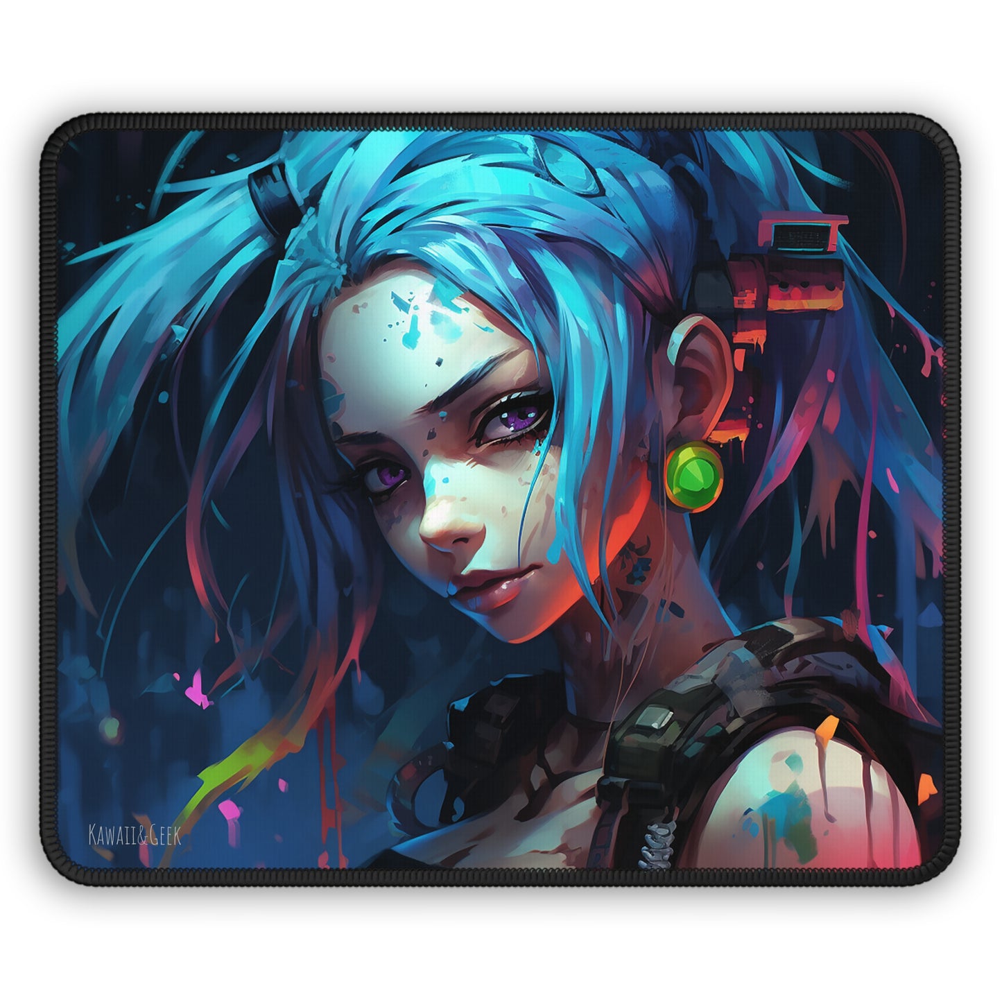 Jinx from League of Legends and Arcane Gaming Mouse Pad