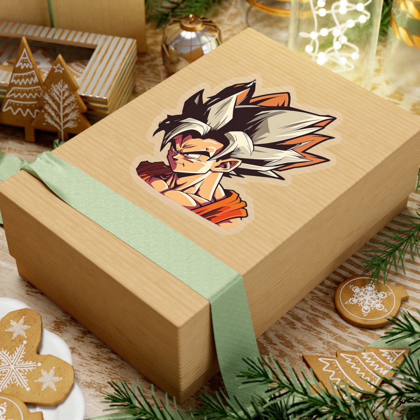 San Goku Sticker - Add Some Powerful and Intense Style to Your Tech- Dragon Ball