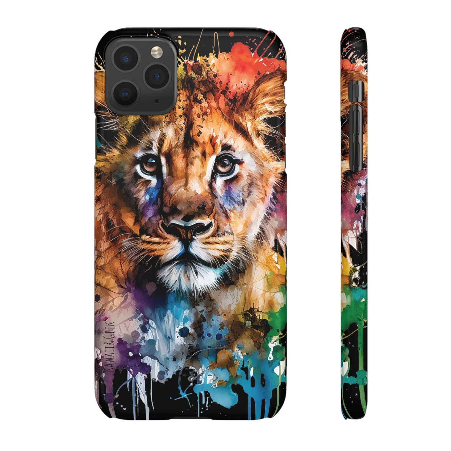 Phone Case Watercolor Lion Cub