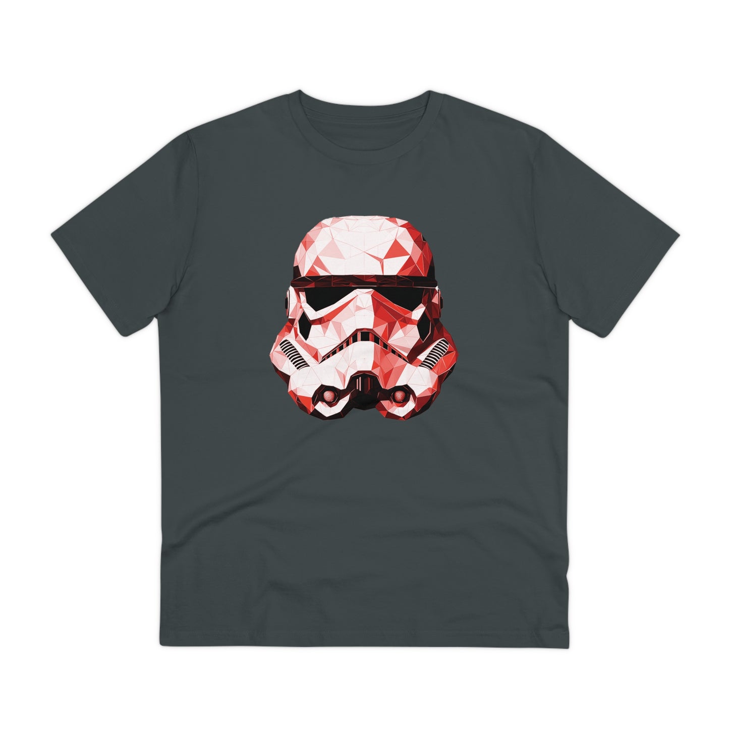 Stormtrooper Polygonal T-Shirt - Red Edition - Embrace Galactic Precision - Star Wars