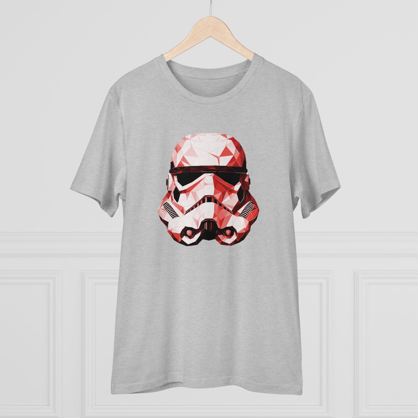 Stormtrooper Polygonal T-Shirt - Red Edition - Embrace Galactic Precision - Star Wars