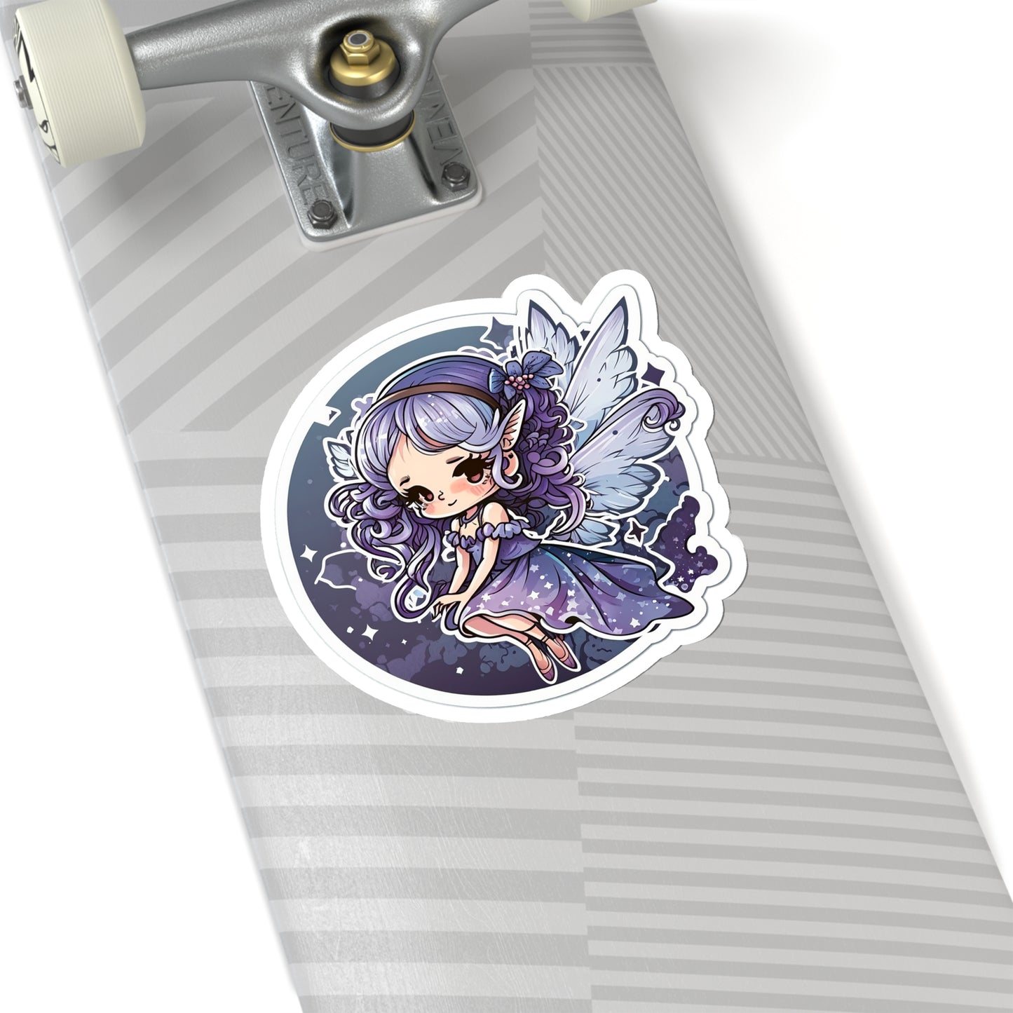 Kawaii Blue Fairy Sticker - Add Some Cute and Magical Style to Your Tech