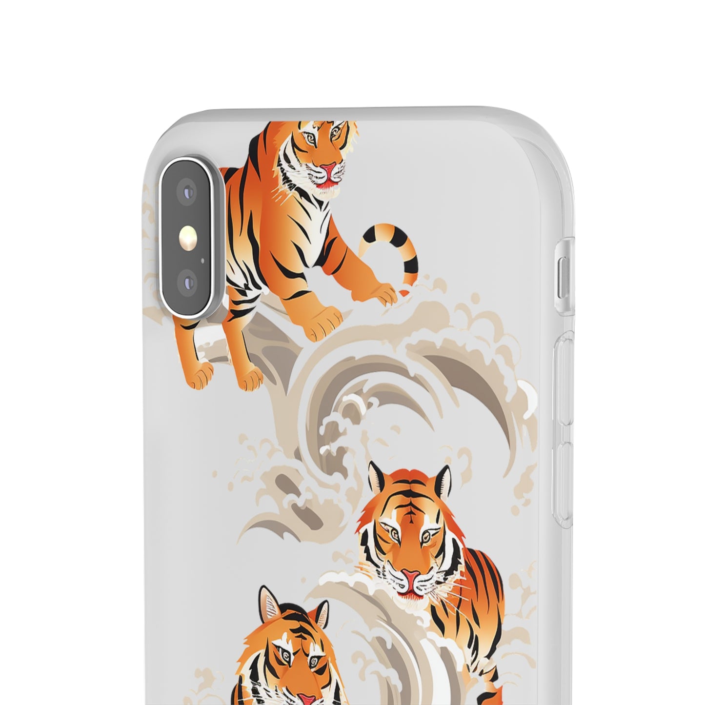 Elegant Chinese Ink Tiger Flexi Phone Case