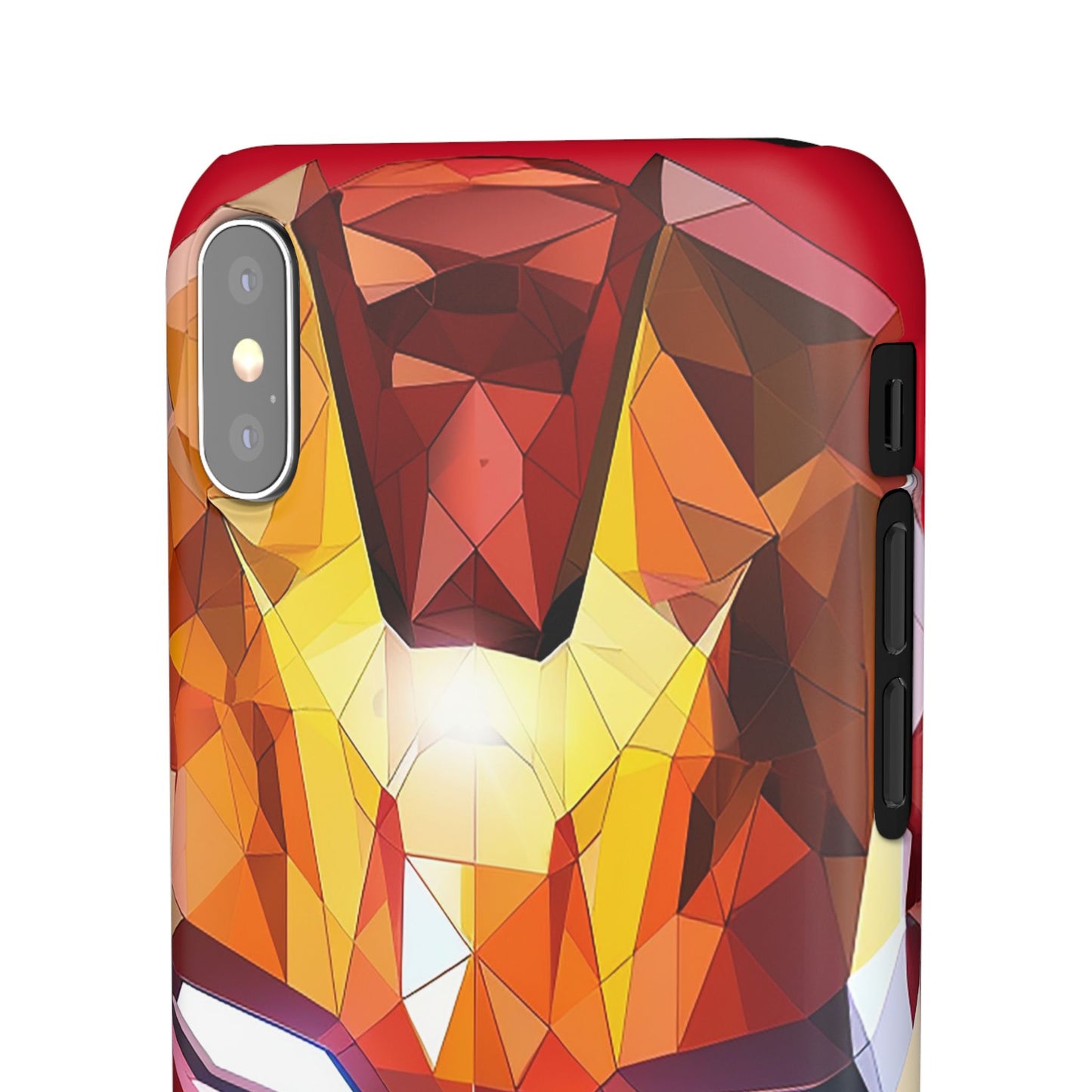 Phone Case - Iron Man helmet polygonal style