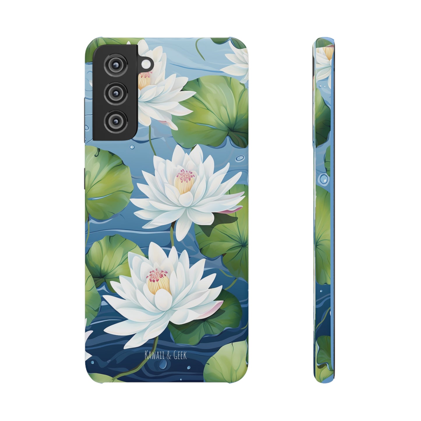 Elegant Water Lilies: Premium Phone Case