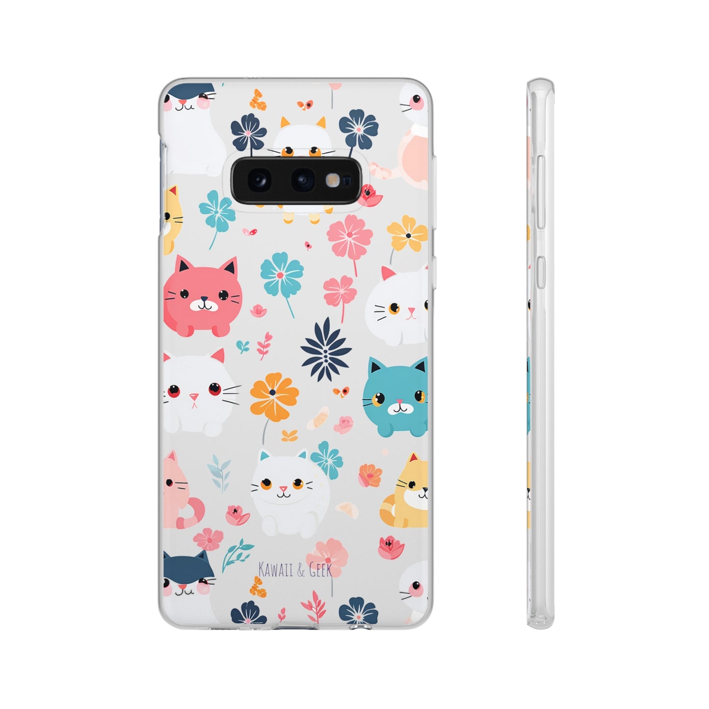 Playful Kittens: Flexi Transparent Phone Case