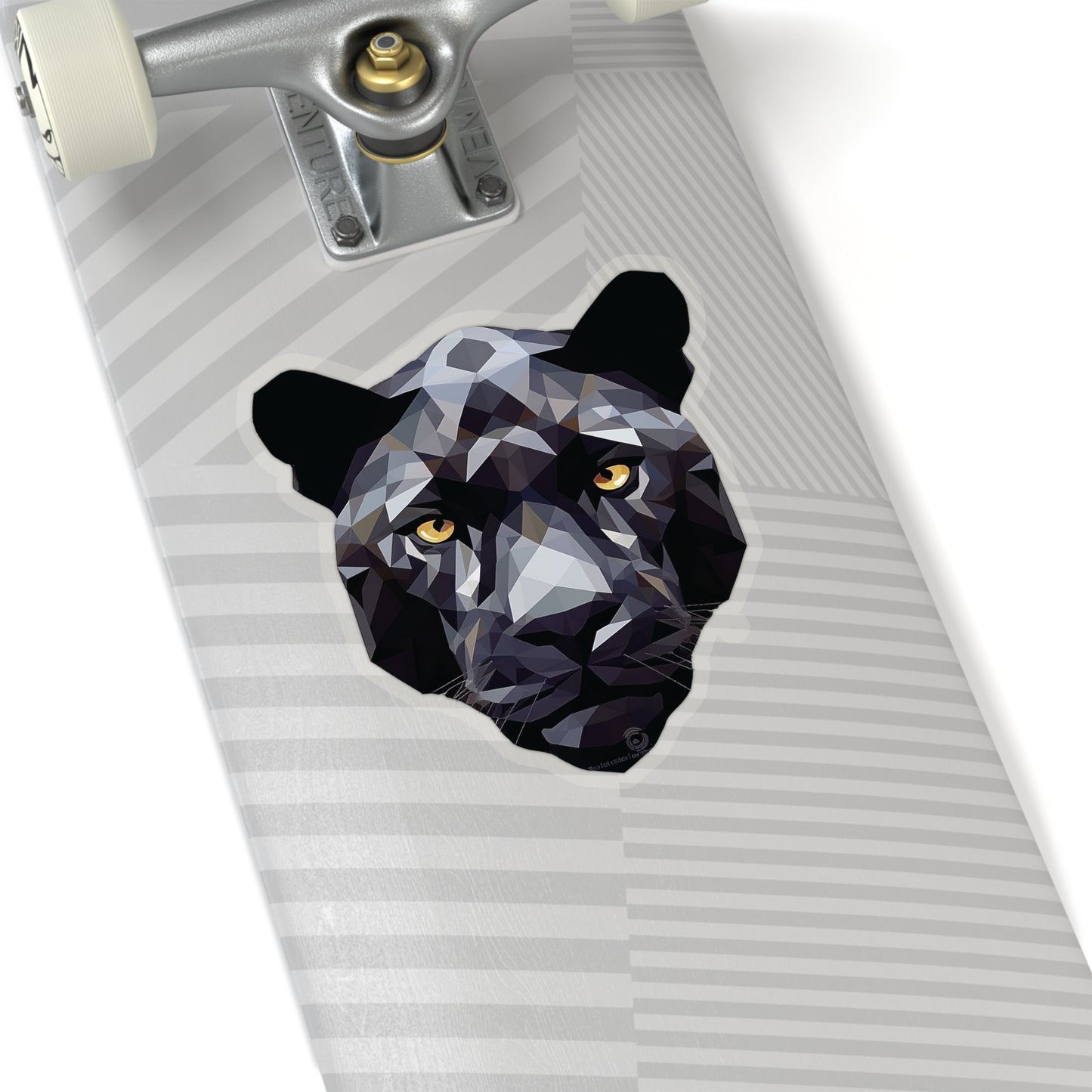 Black Panther Sticker - Grace and Mystery in Geometric Form