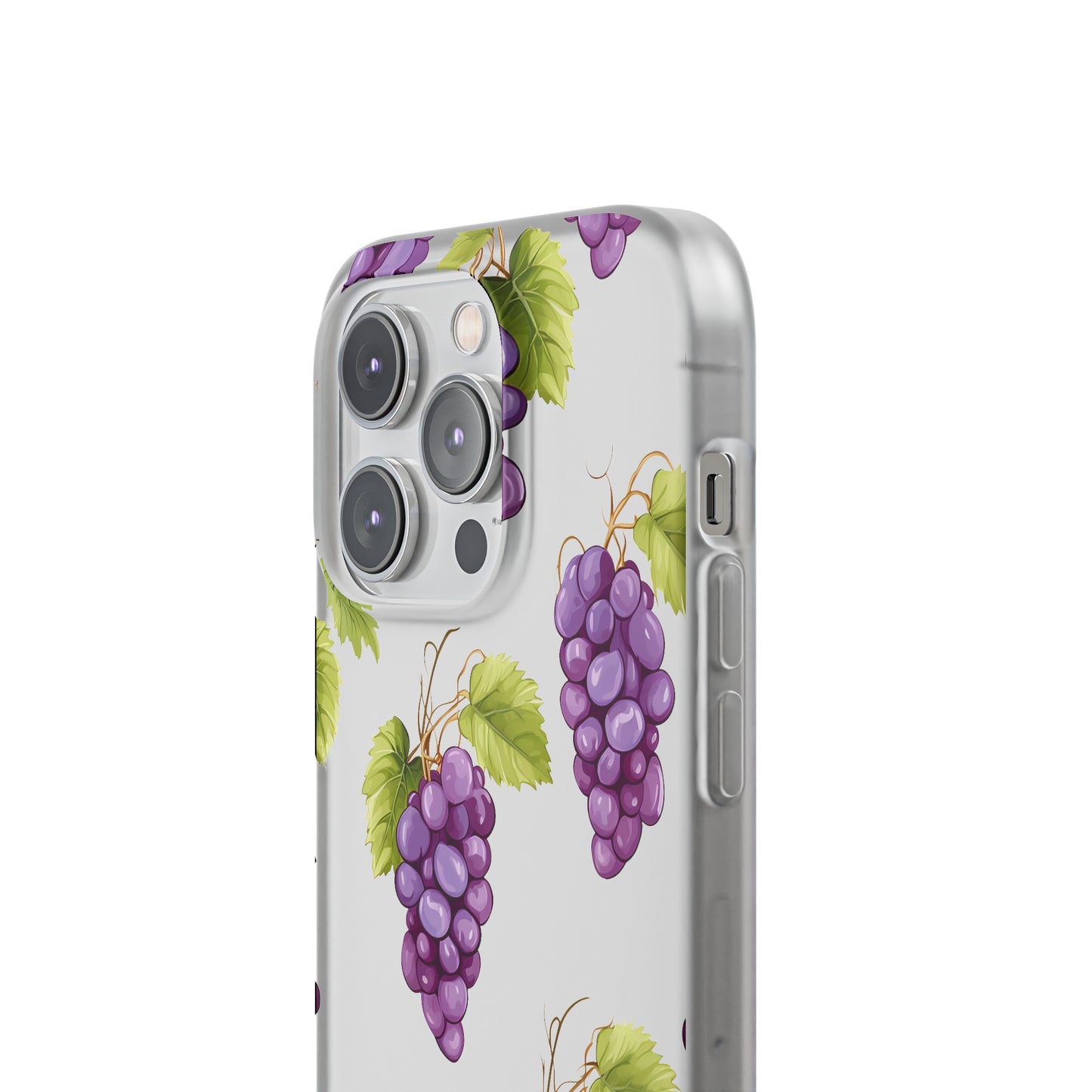 Flexi Grape Delight: Transparent Phone Case