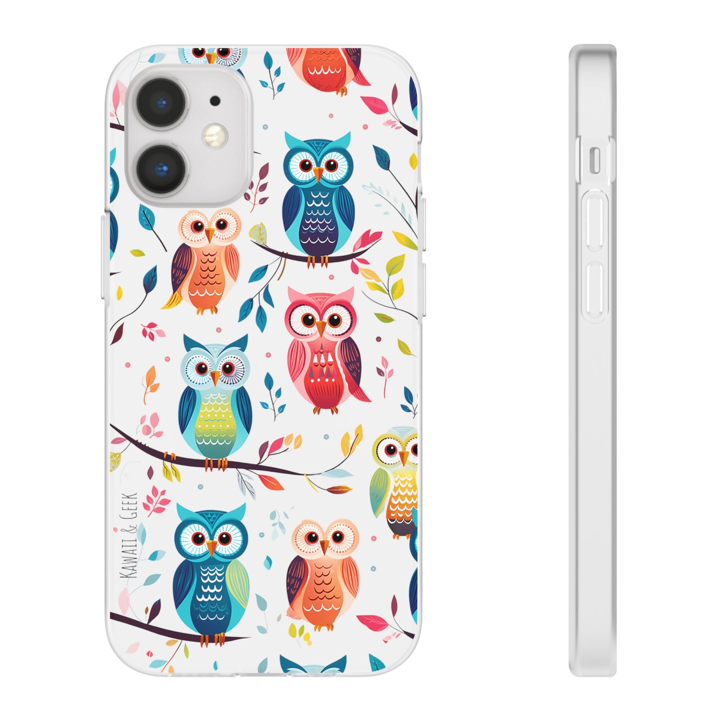 Whimsical Owl Flexi and Transparent Phone Case