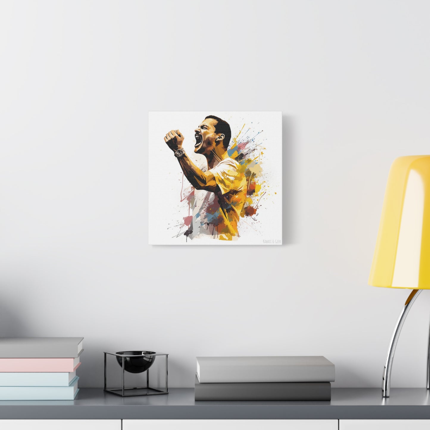 Freddie Mercury Watercolor Elegance Cotton Canvas