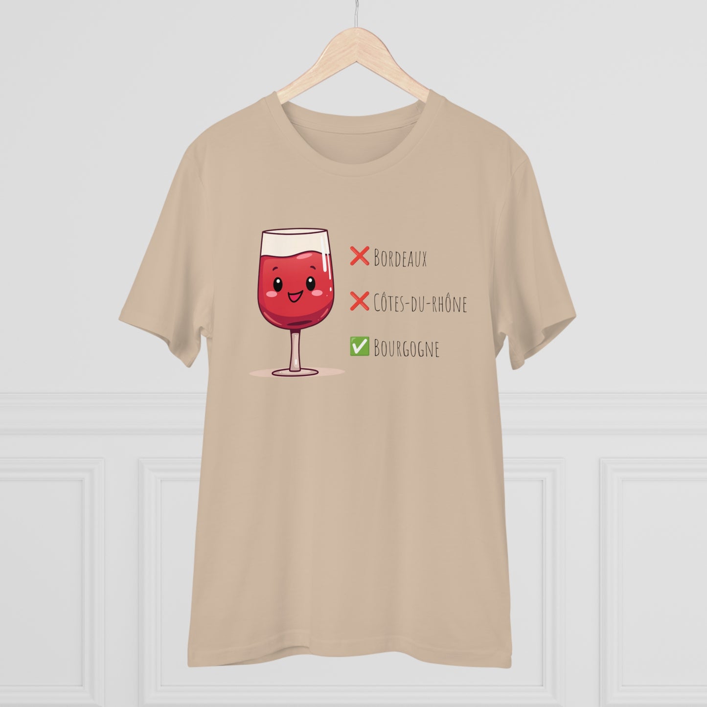 Eco-Friendly 'Bourgogne Wine Wins' T-Shirt - Wine Region Vote, Unisex"