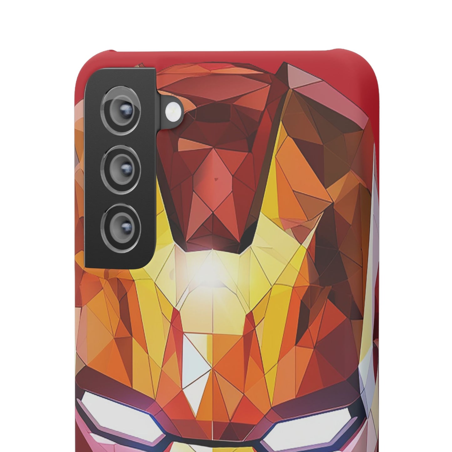 Phone Case - Iron Man helmet polygonal style