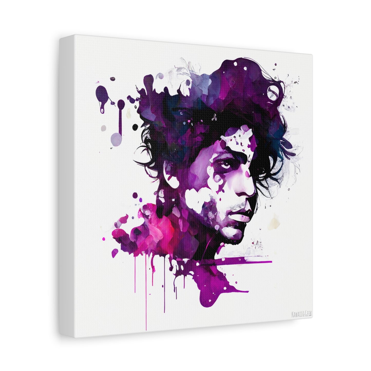 Prince in Purple Rain Watercolor Style Canva - Add Some Artistic and Musical Style to Your Walls