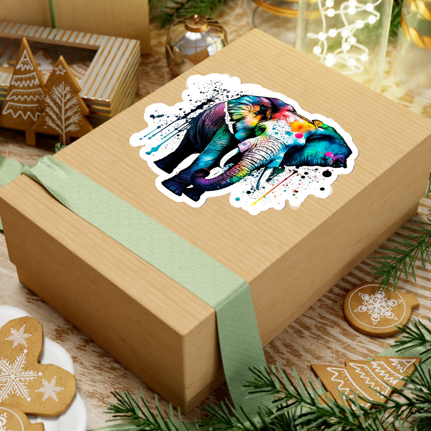 Watercolor Elephant Sticker - Add Some Majestic and Unique Style to Your Tech