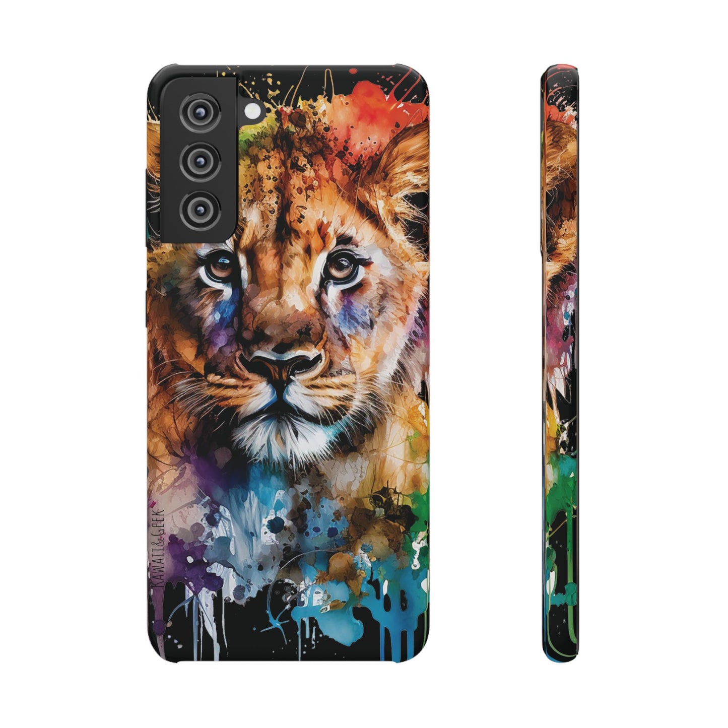 Phone Case Watercolor Lion Cub