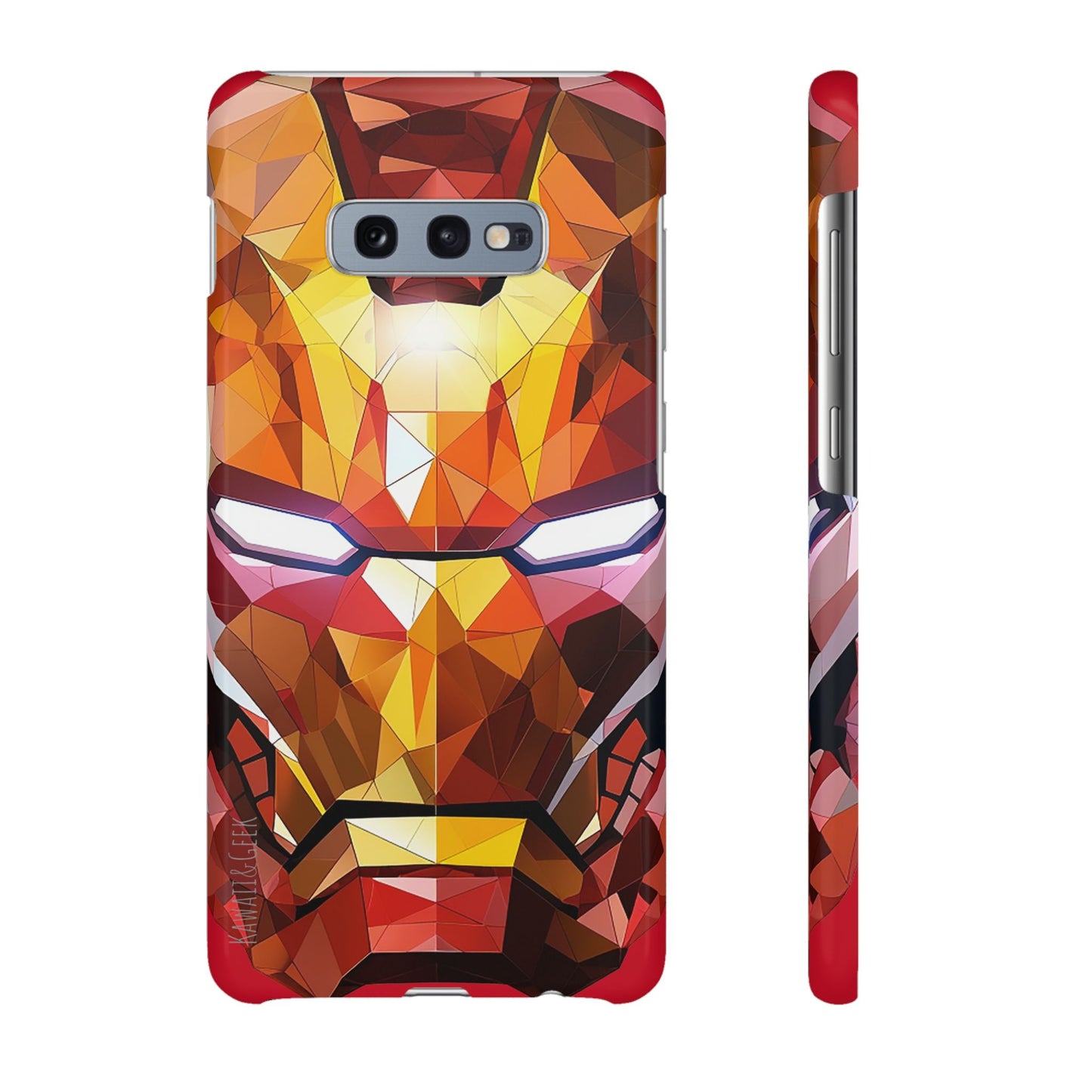Phone Case - Iron Man helmet polygonal style