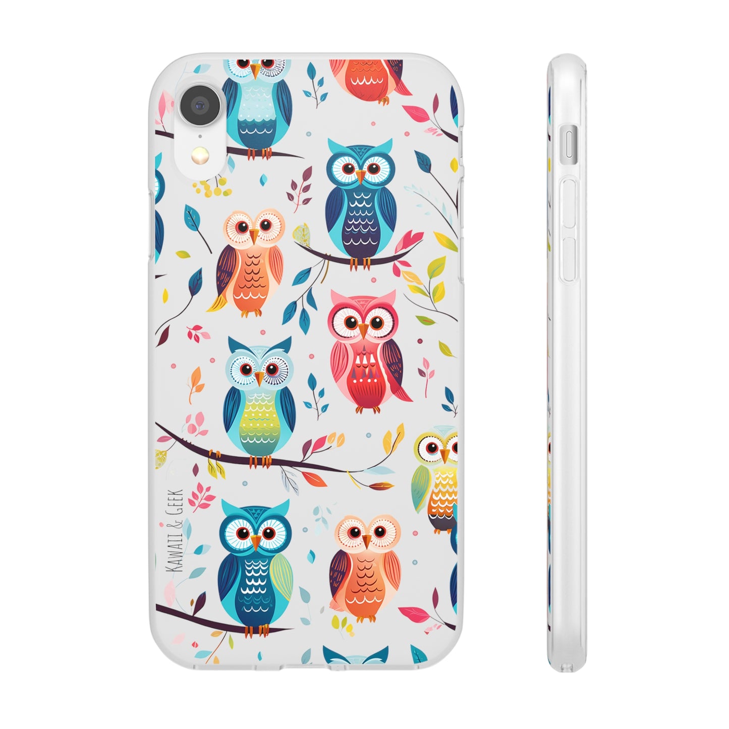 Whimsical Owl Flexi and Transparent Phone Case