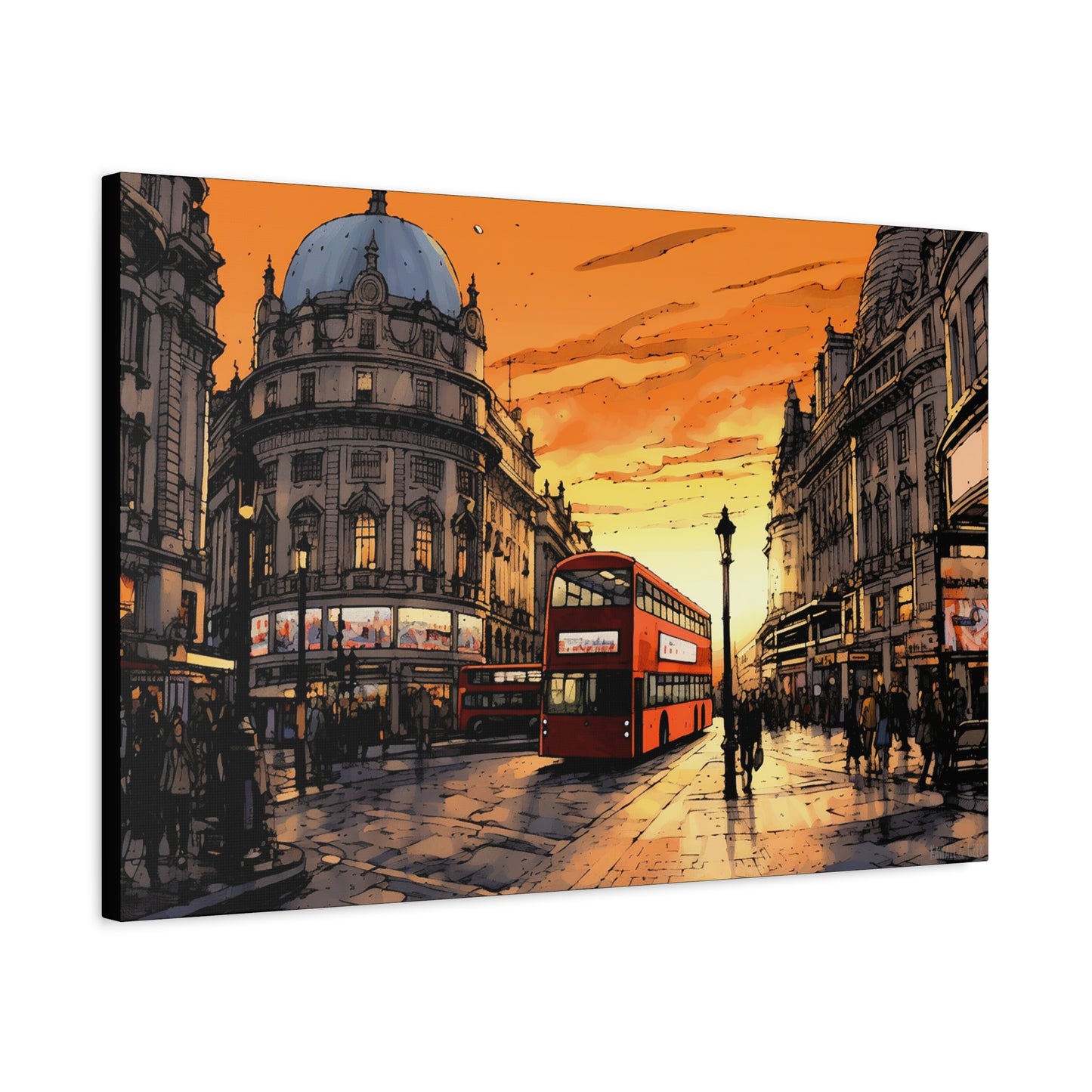 London Sunset Canvas - Immerse Yourself in the Timeless Beauty of the City