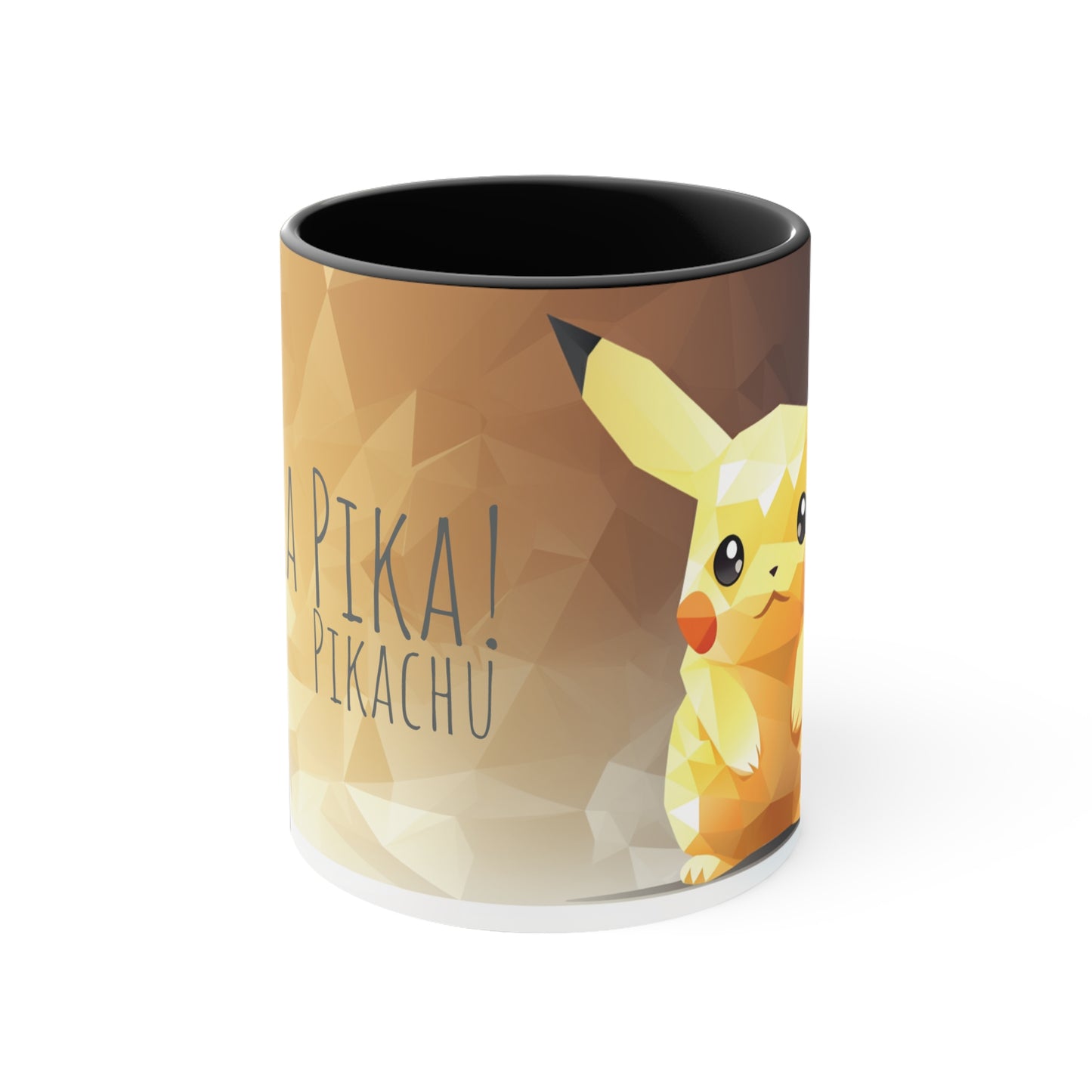 Pikachu Geometric Bicolor Mug - Unleash the Power of 'Pika Pika!'"