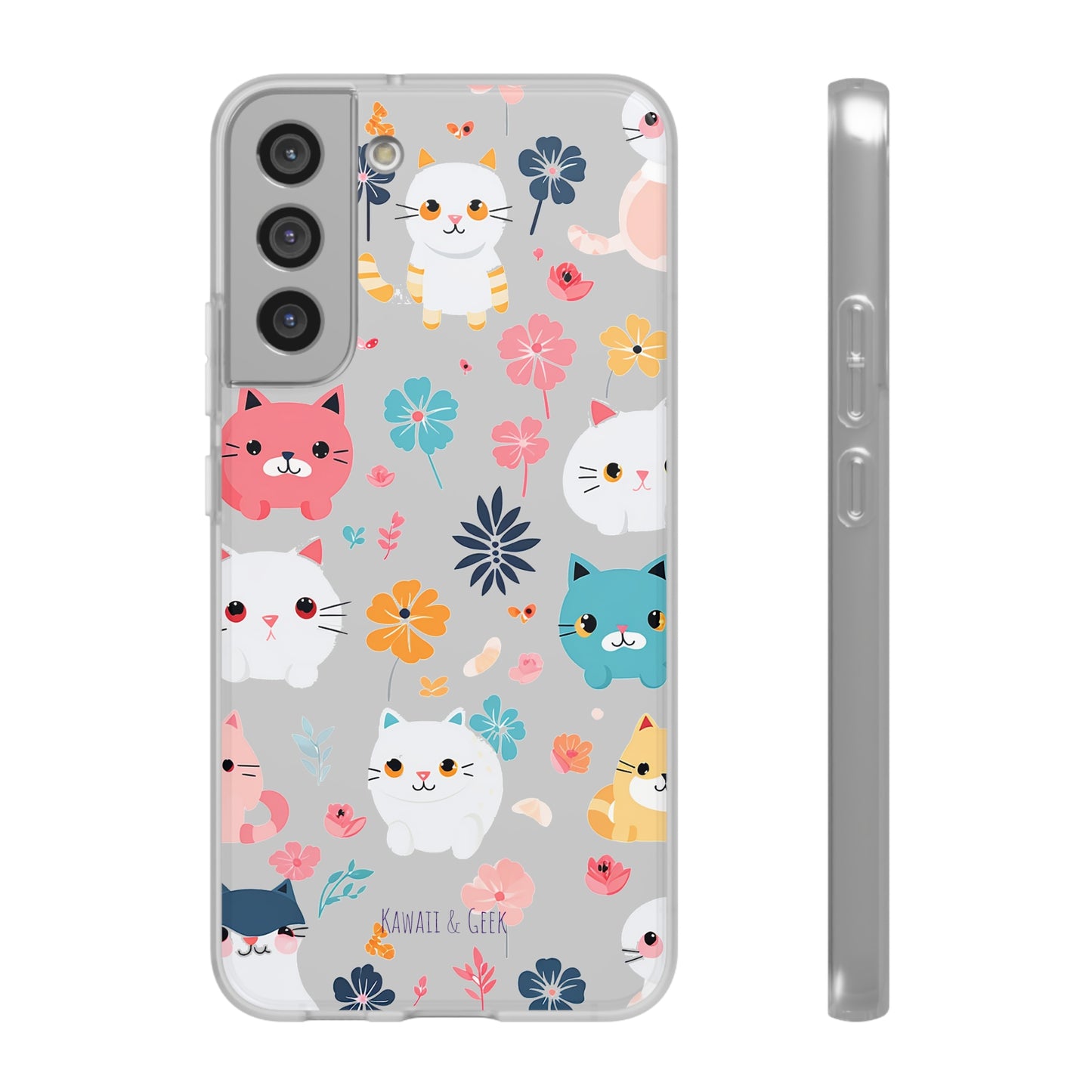 Playful Kittens: Flexi Transparent Phone Case