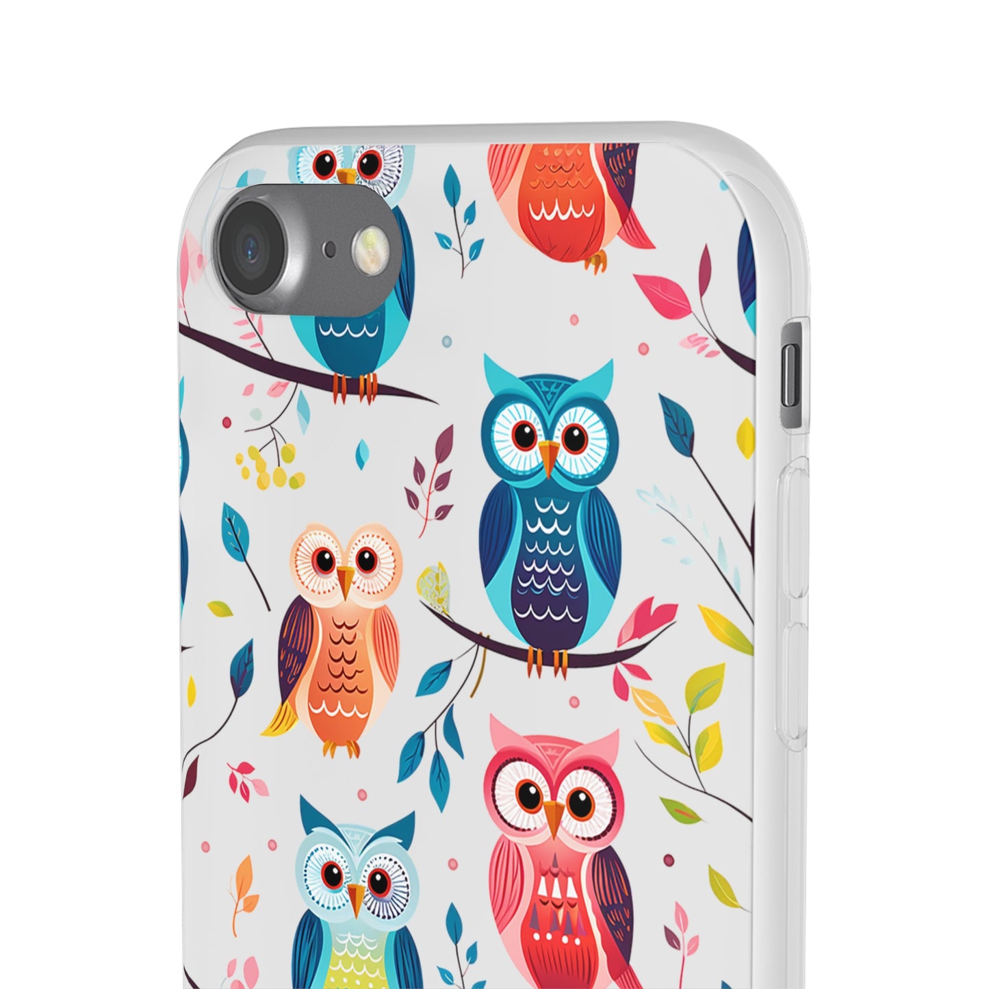 Whimsical Owl Flexi and Transparent Phone Case