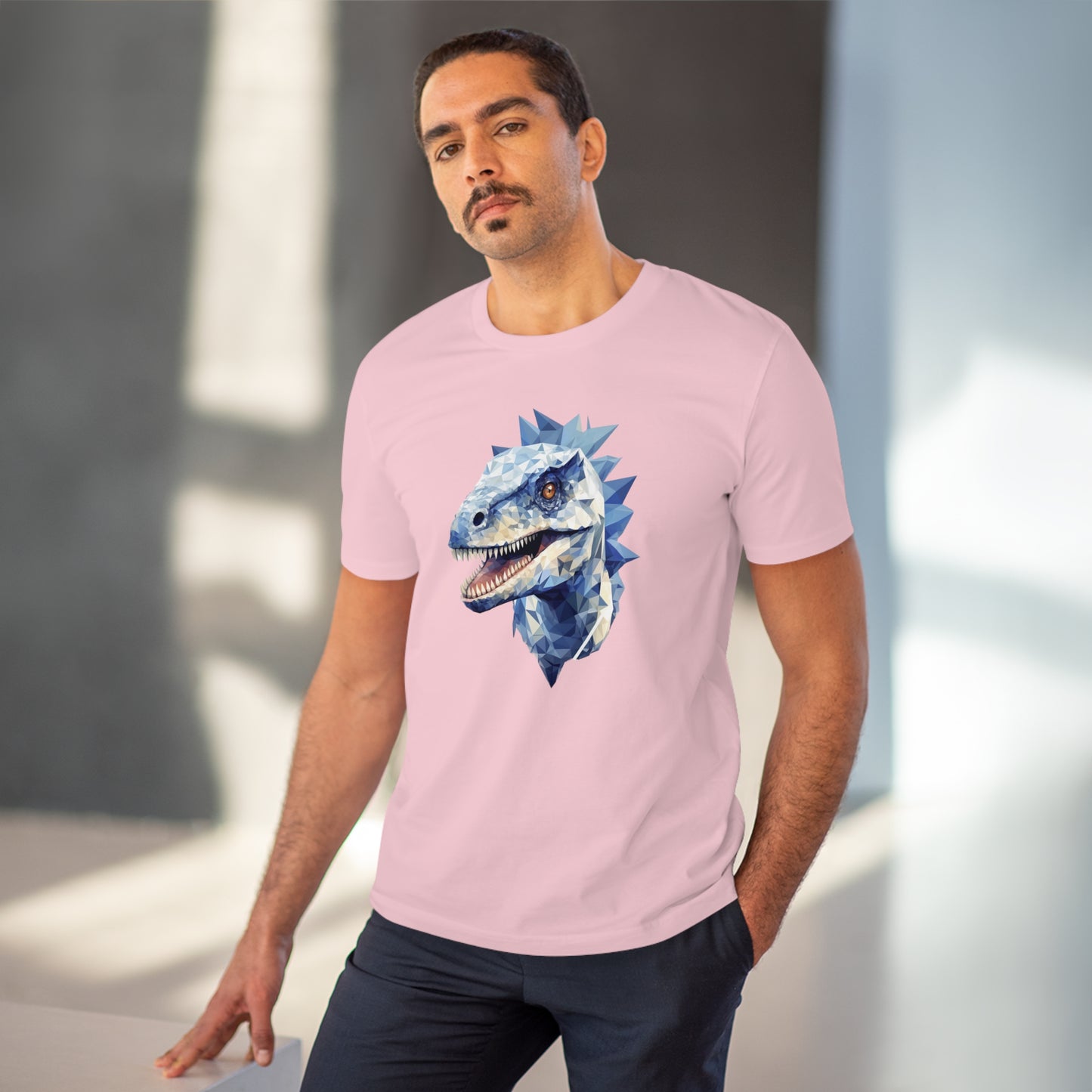 Velociraptor Polygonal T-Shirt - Embrace Fierce Jurassic Style